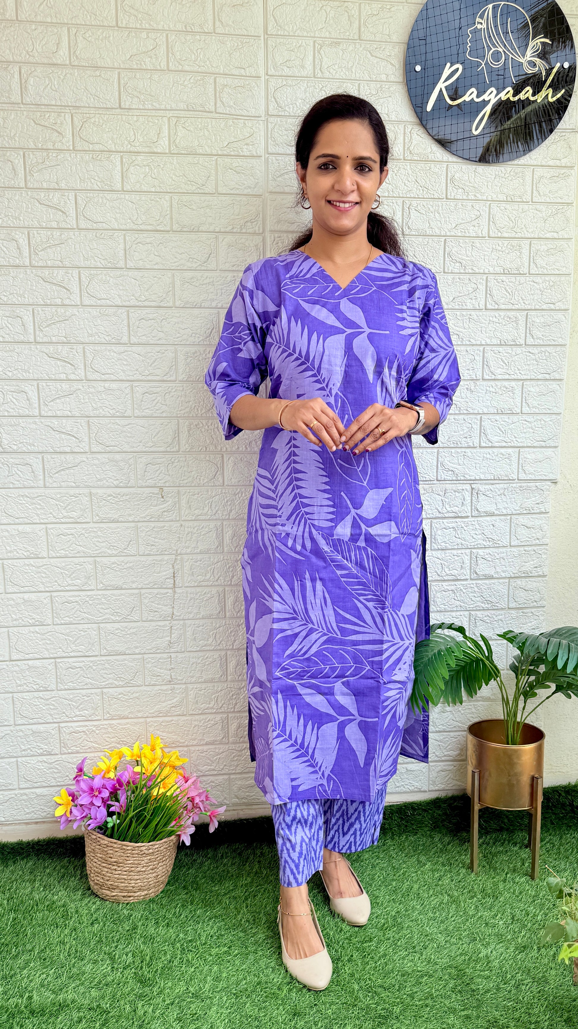 Cotton Cord Set RG752 Lavendar