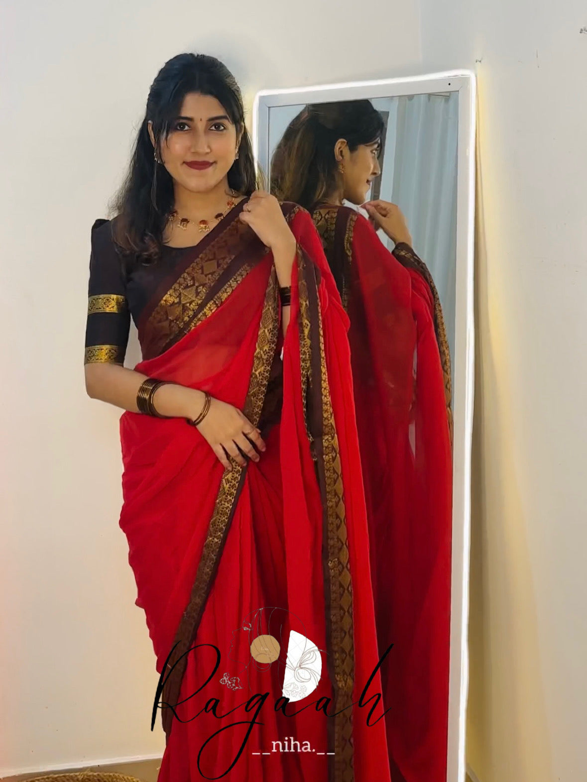 Rashmika Mul Cotton Sarees RG954