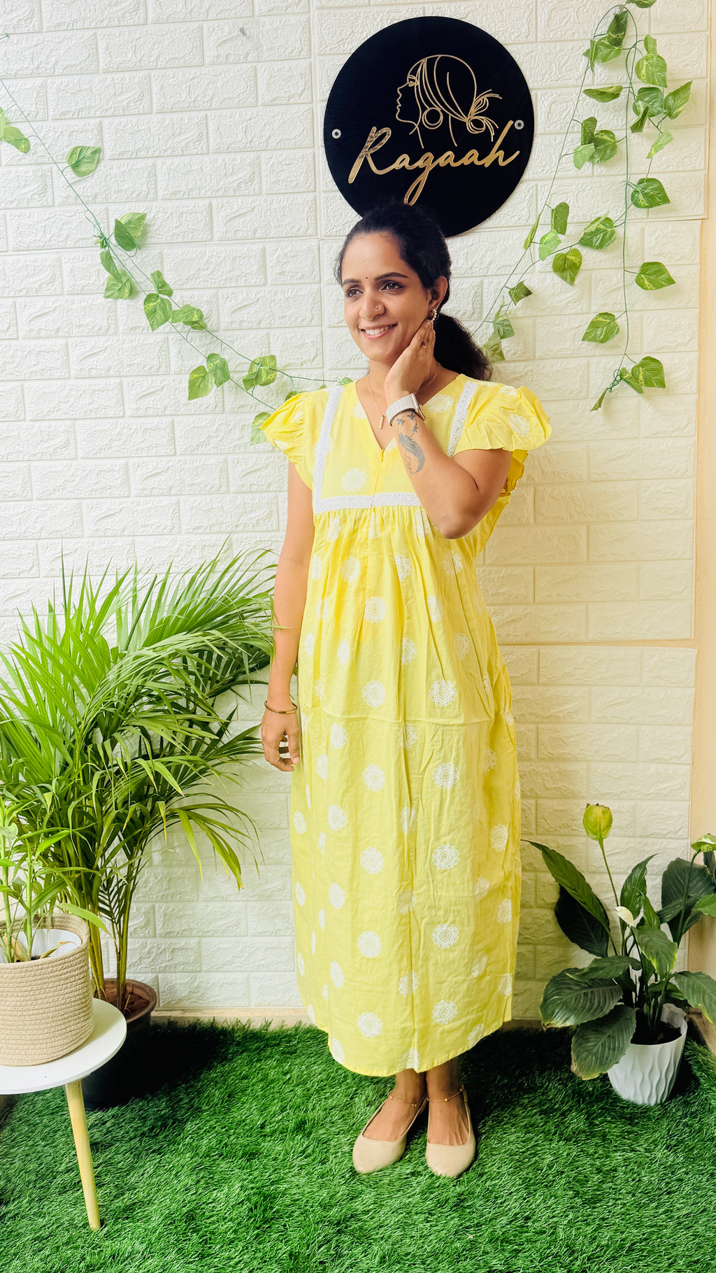 Feeding Pastel Color Cotton Frock RG965