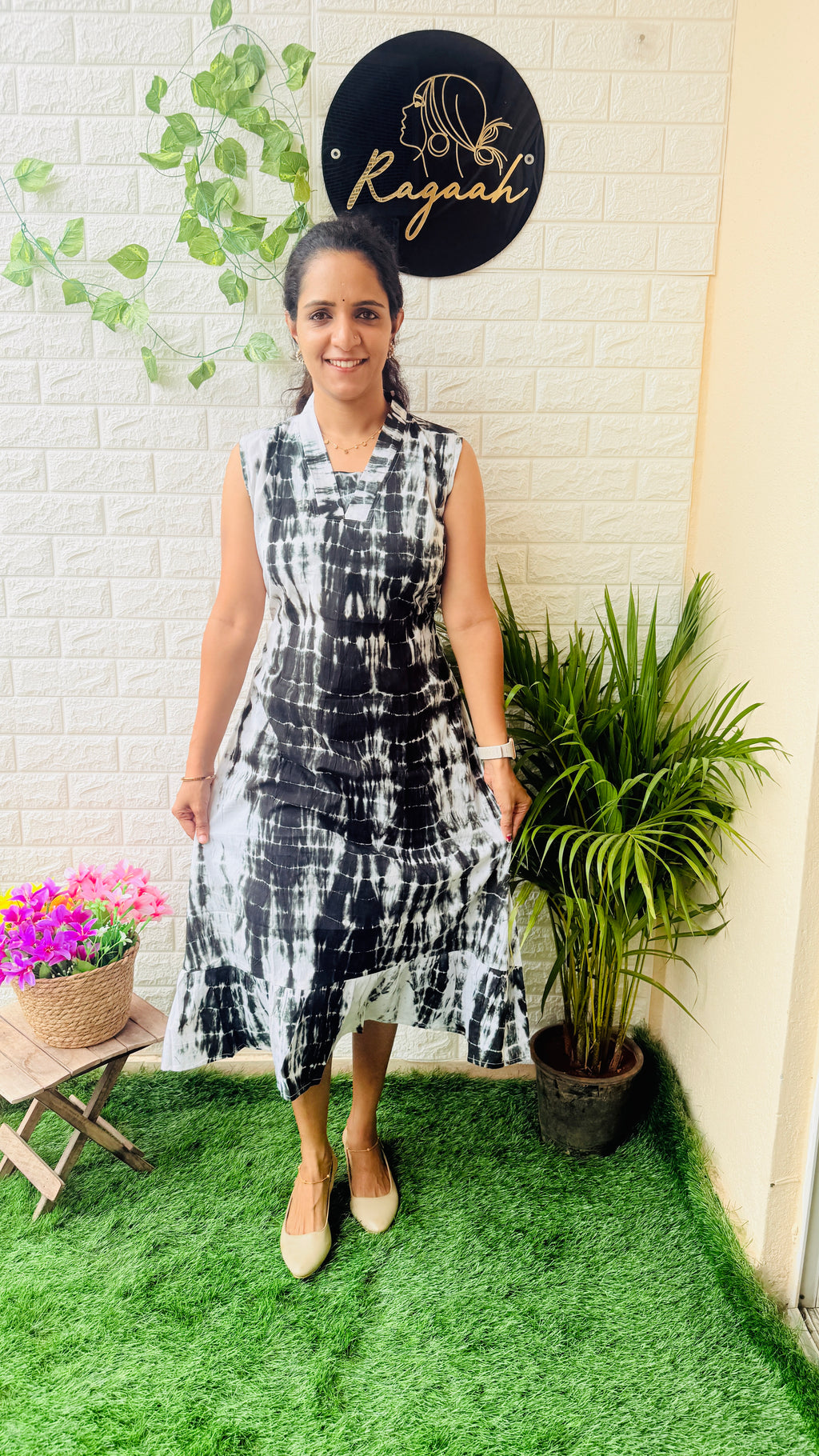 Tie & Dye Cotton Frock RG961
