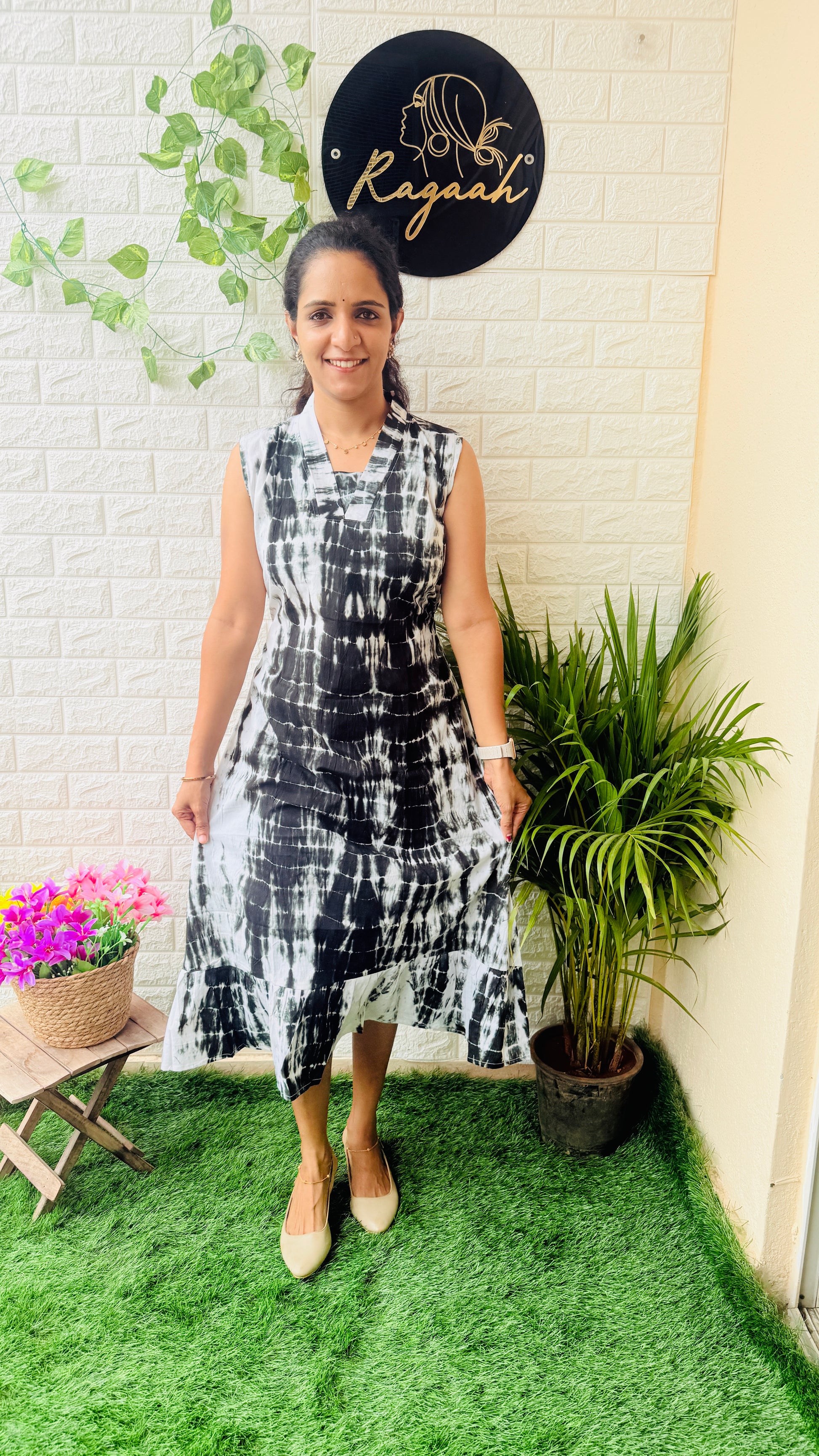 Tie & Dye Cotton Frock RG961