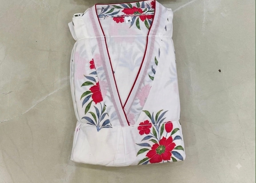 Cotton Printed Aline Kurti RG997