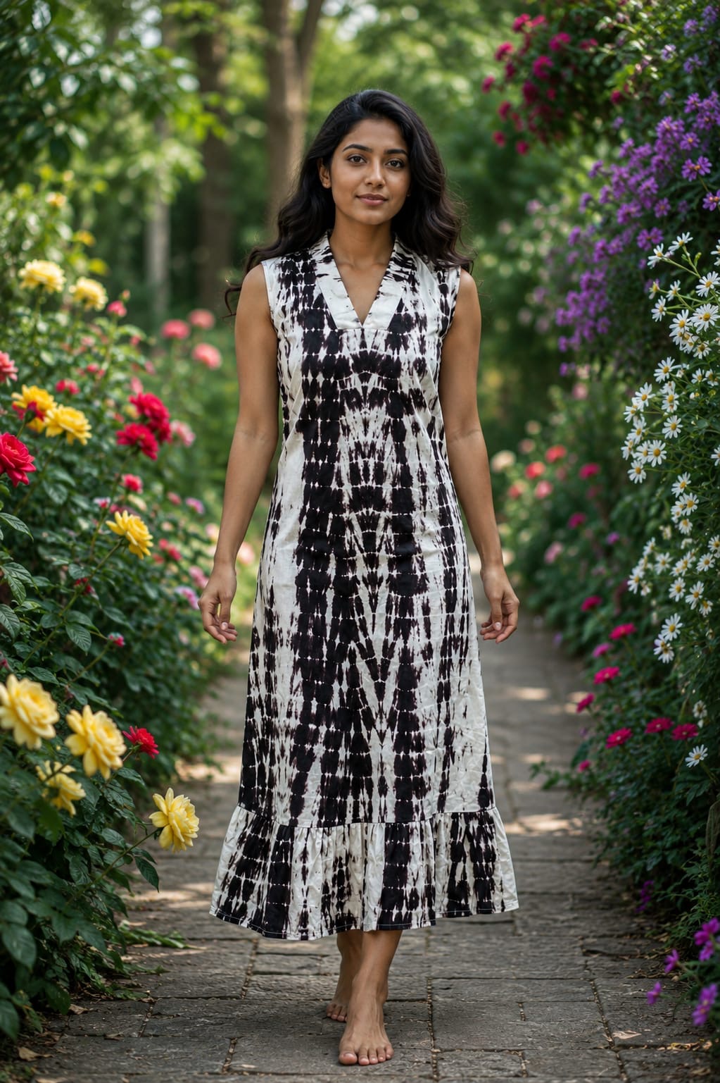 Tie & Dye Cotton Frock RG961