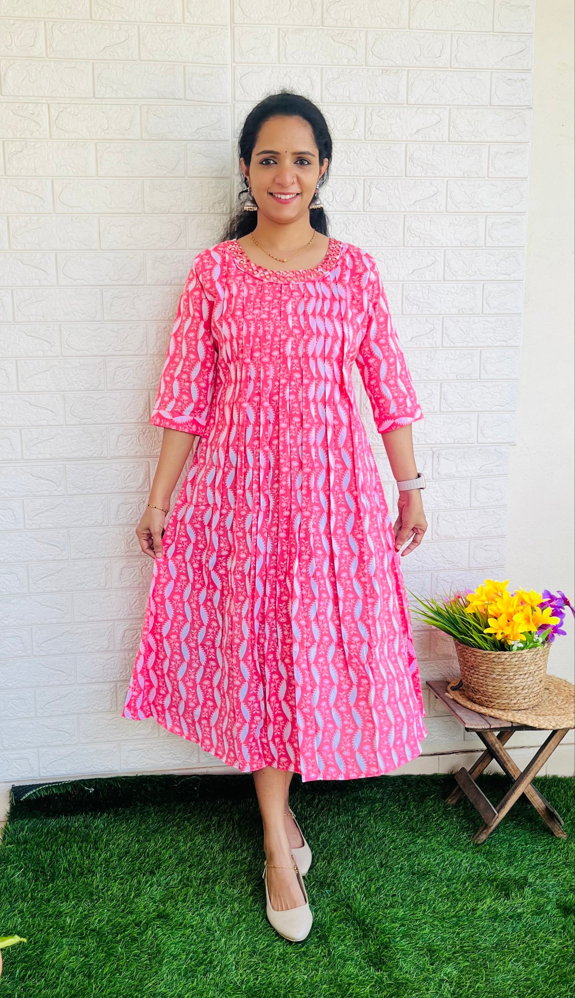 RG512 Cotton Aline Kurti