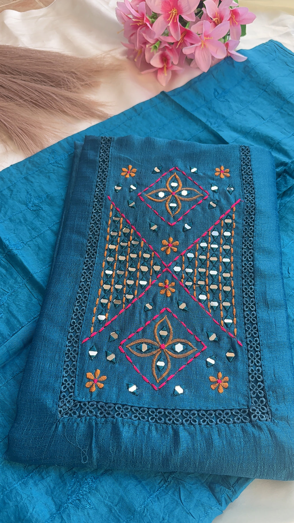 Vijithra Silk Unstiched 3ps set RG951