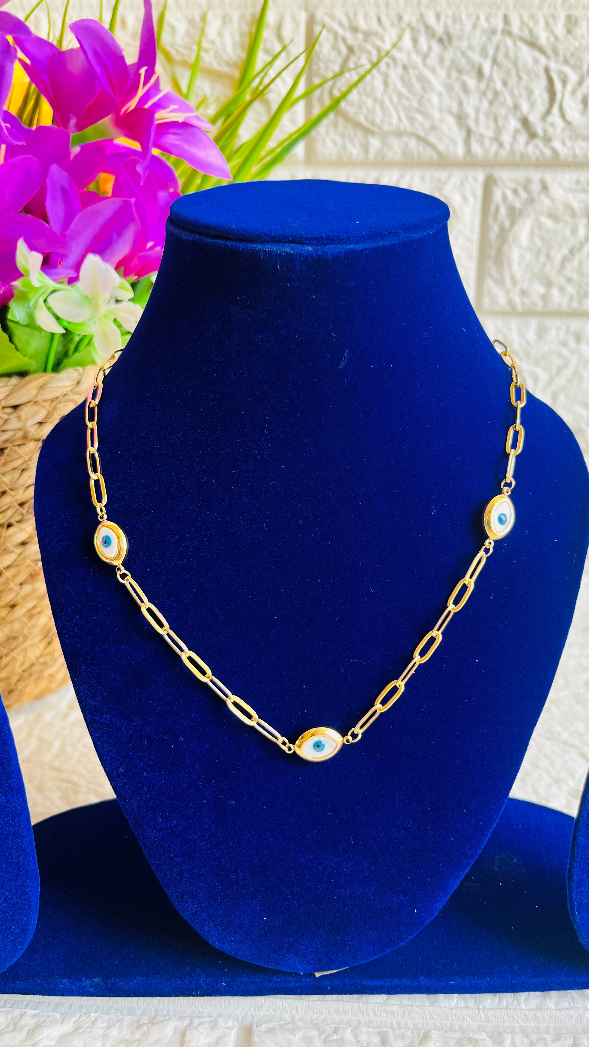 Evil Eye necklace Multi RGJ22