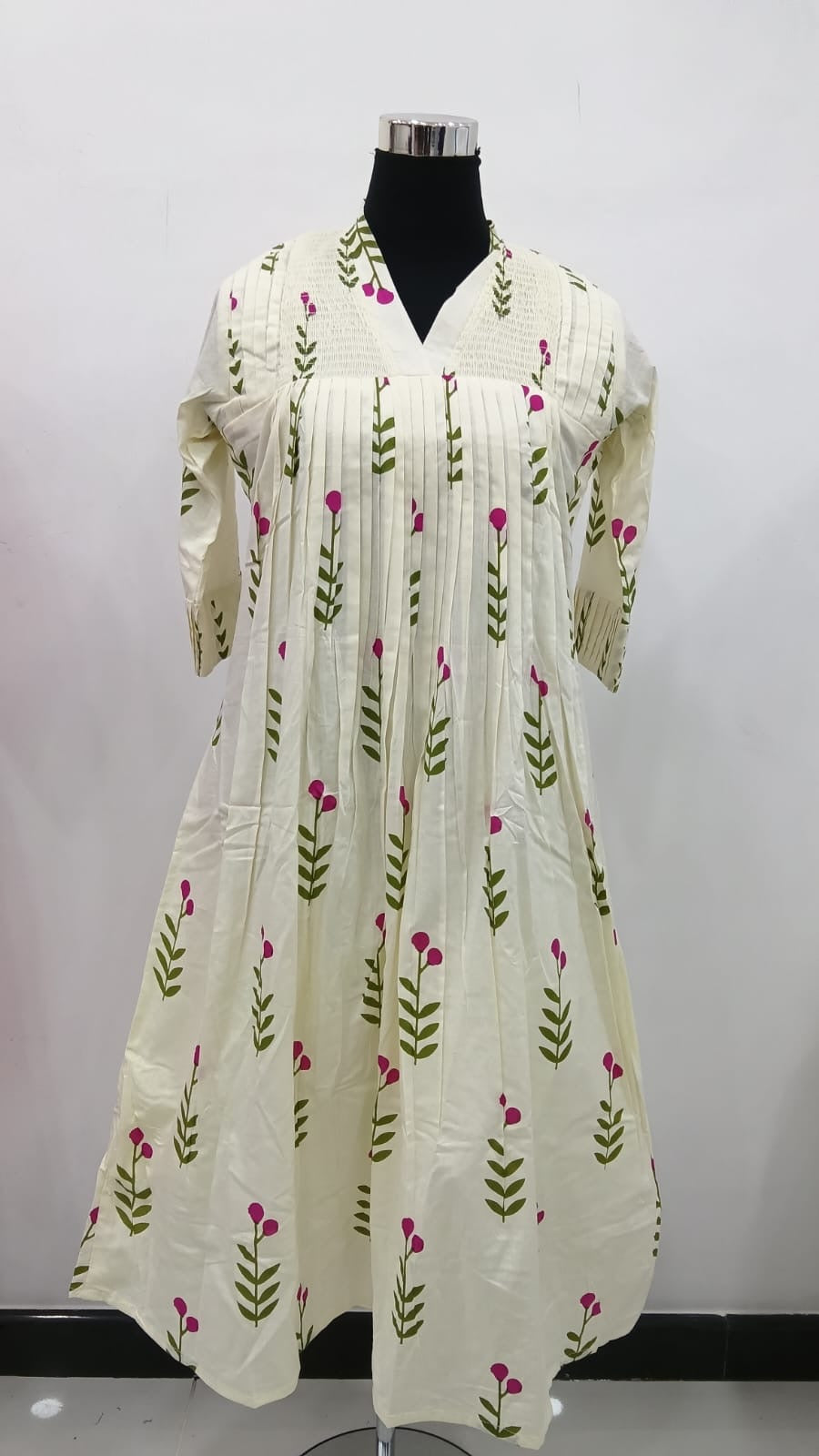 Pink Blossom Smoky Frock RG941