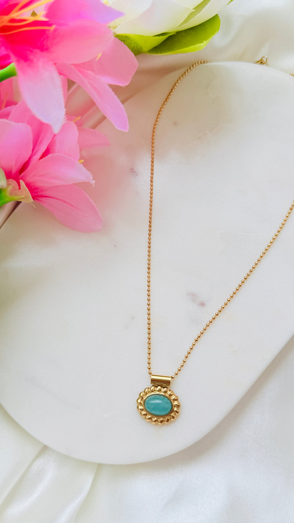 Ocean Charm Antitarnish Neckchain RJ204