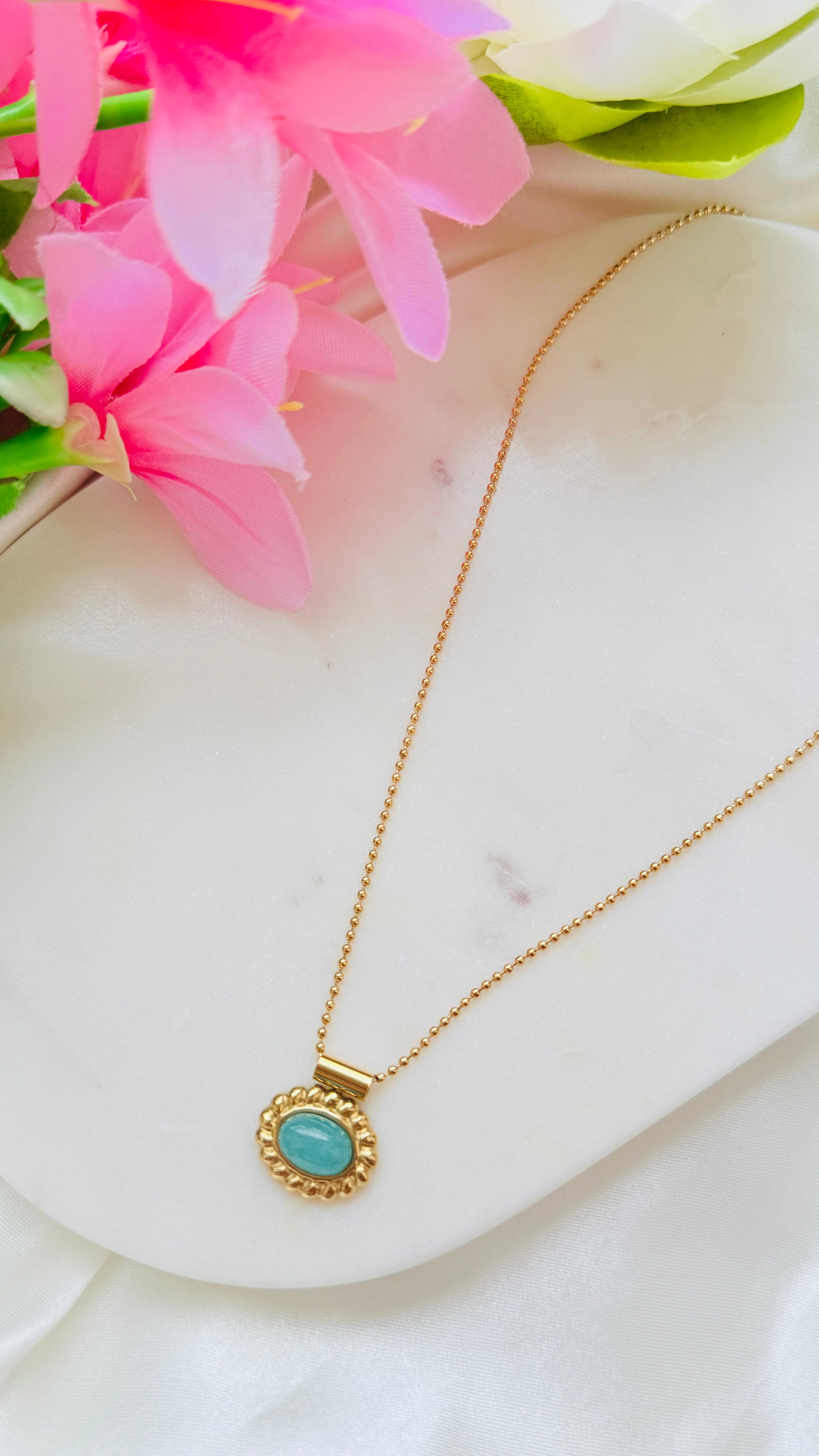 Ocean Charm Antitarnish Neckchain RJ204