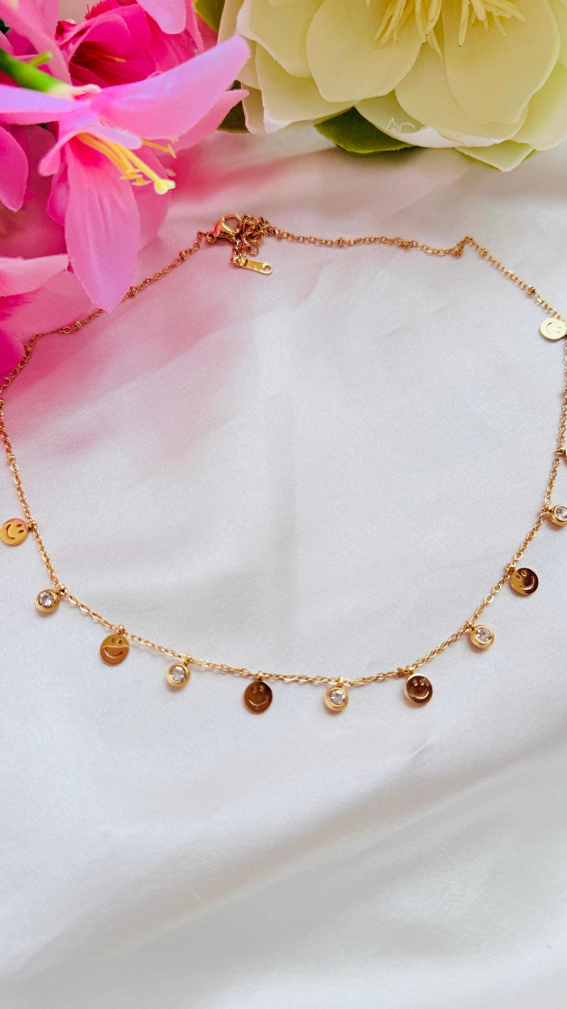 Happy Charms Anti tarnish stainless steel neck Chain RJ154