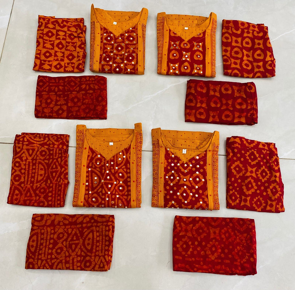 Kantha Cotton Stiched 3pc set RG467