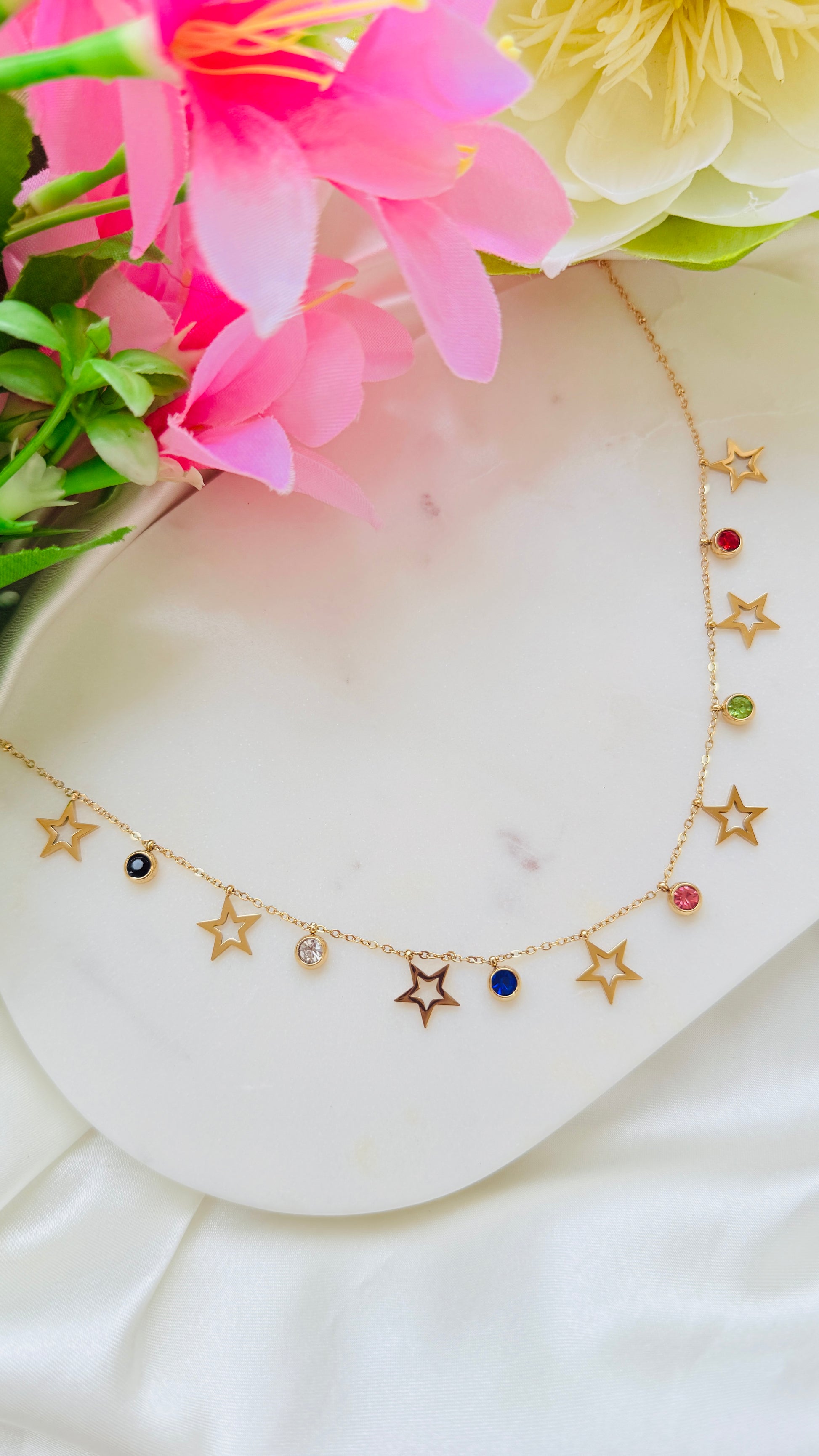 Star Lights Antitarnish Neckchain RJ196