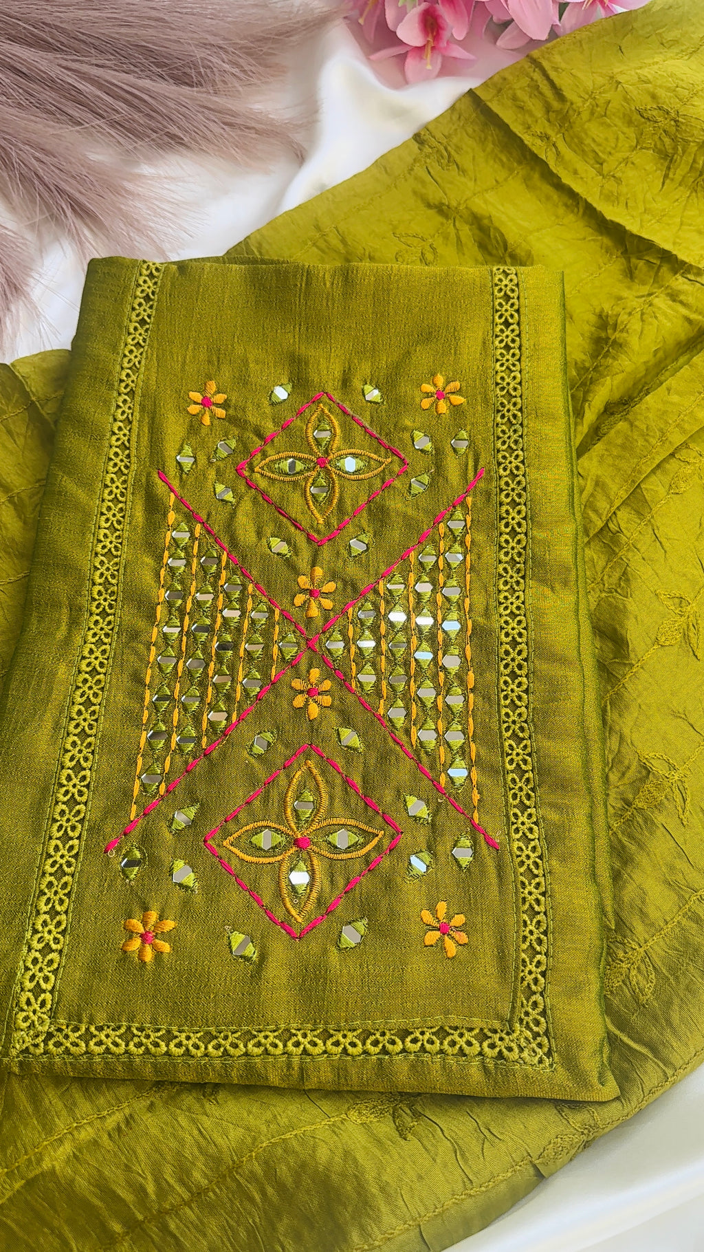 Vijithra Silk Unstiched 3ps set RG951