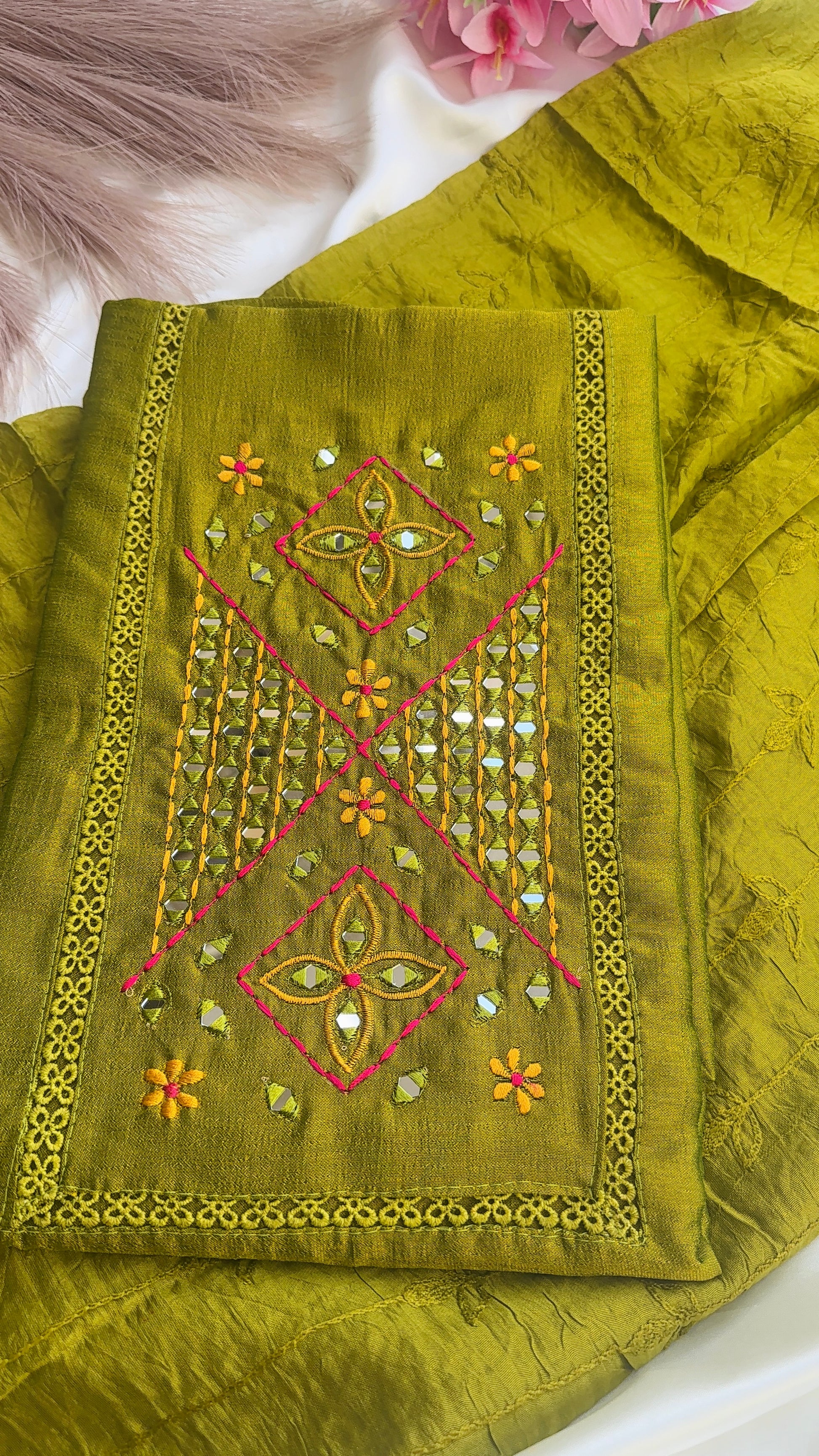 Vijithra Silk Unstiched 3ps set RG951