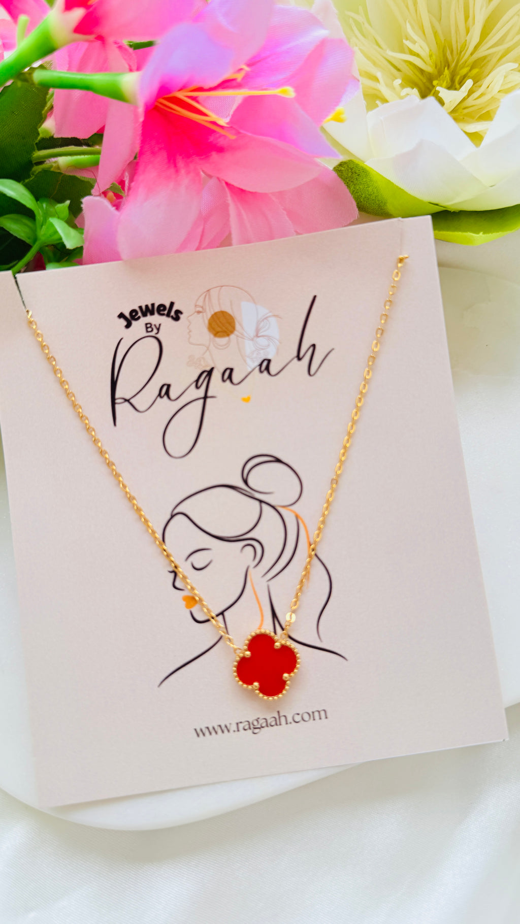 Ruby Clover Antitarnish Neckchain RJ201