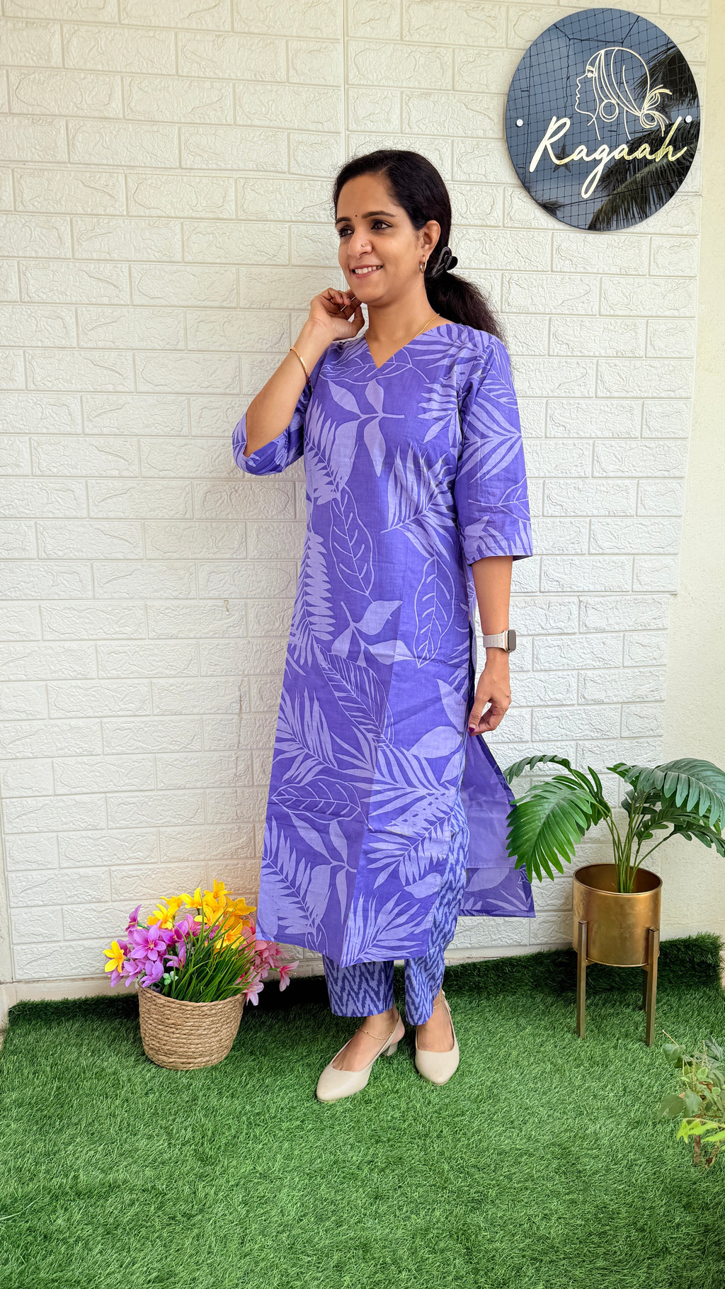 Cotton Cord Set RG752 Lavendar
