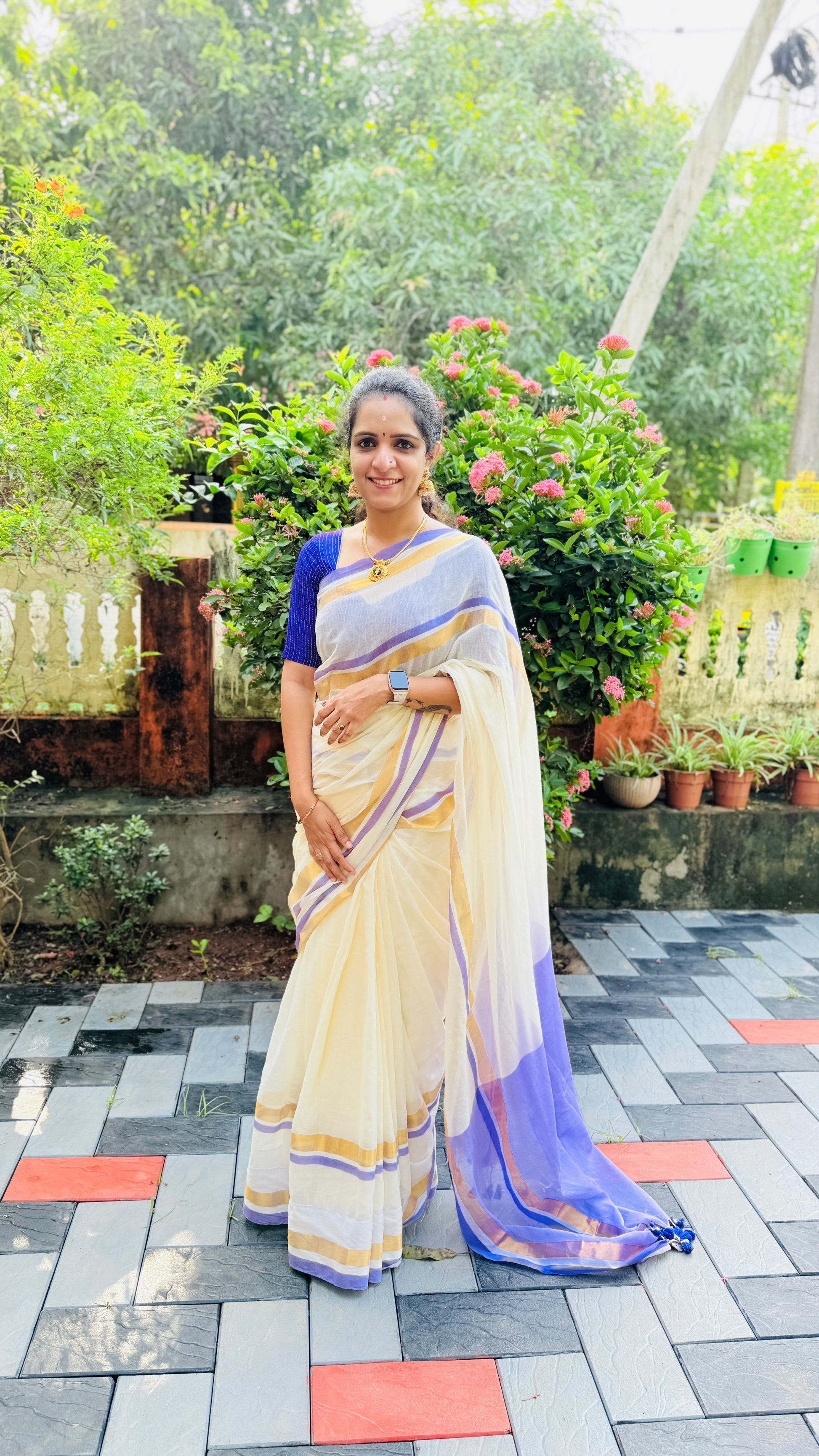 Mul Mul Cotton Saree RG750