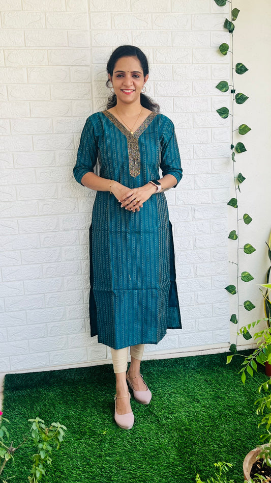 Cotton Silk Kurti