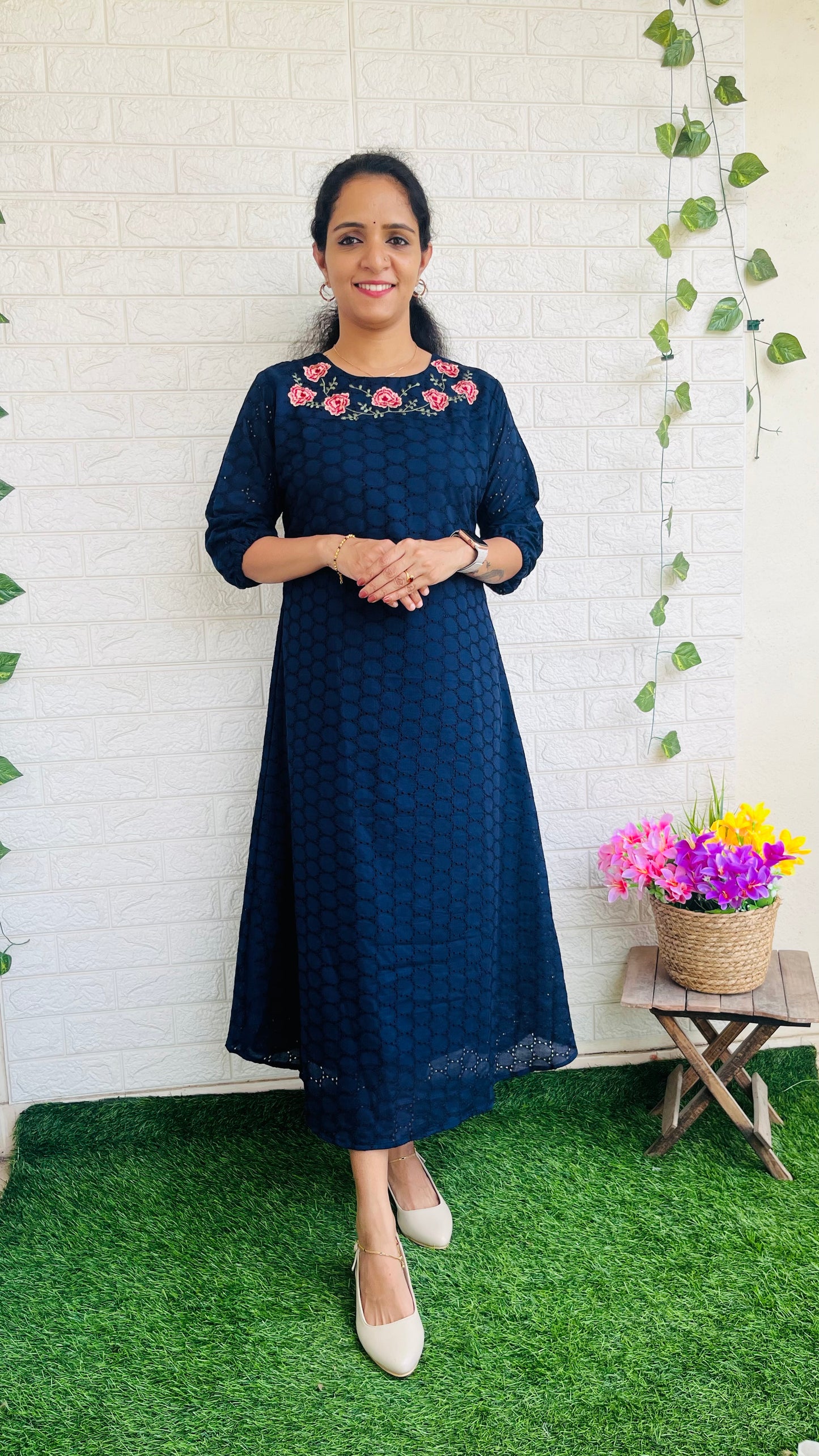 Blue Hakoba Aline Kurti