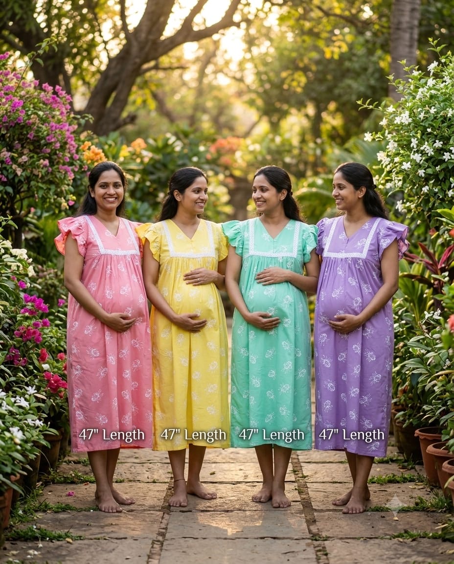 Feeding Pastel Color Cotton Frock RG965