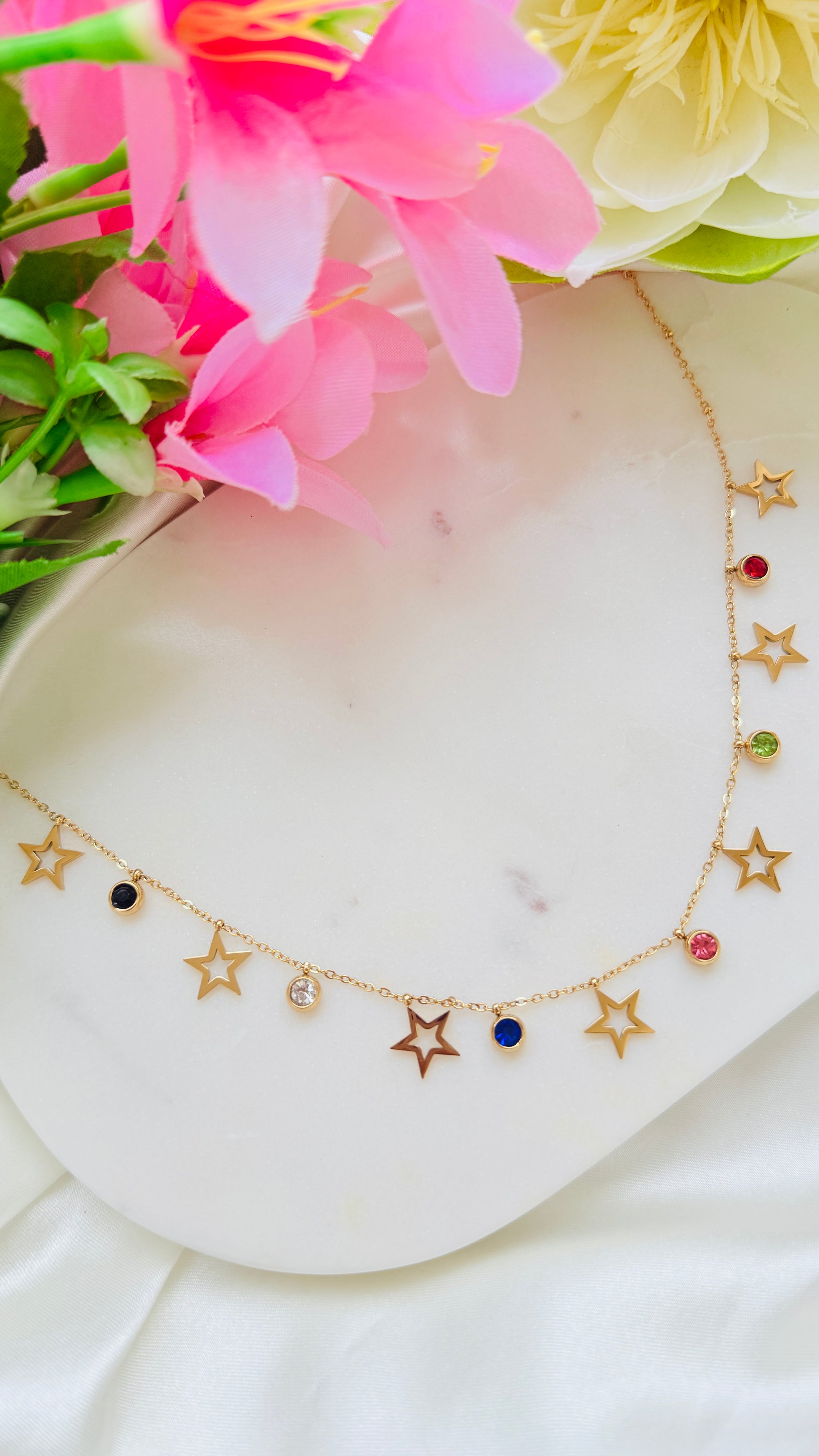 Star Lights Antitarnish Neckchain RJ196