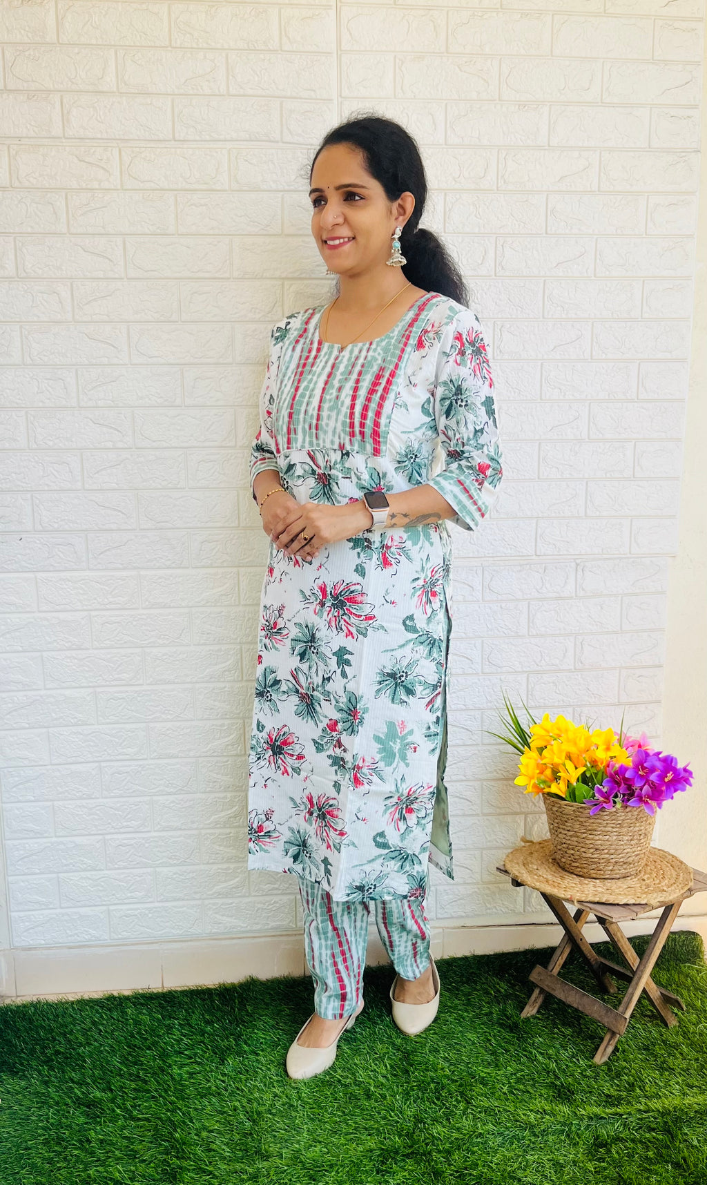 Cotton kurta pant set RG520