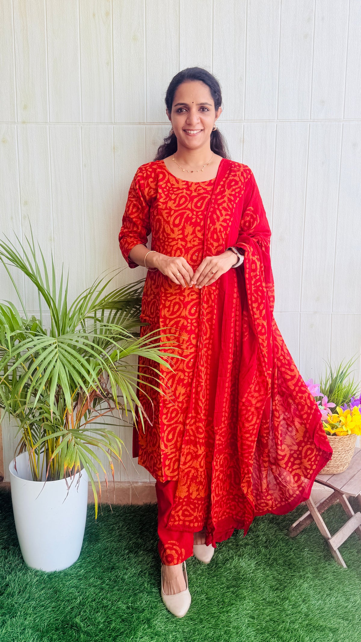 Kantha Cotton Stiched 3pc set RG1006
