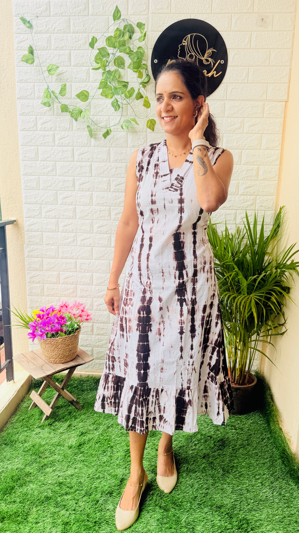 Tie & Dye Cotton Frock RG961