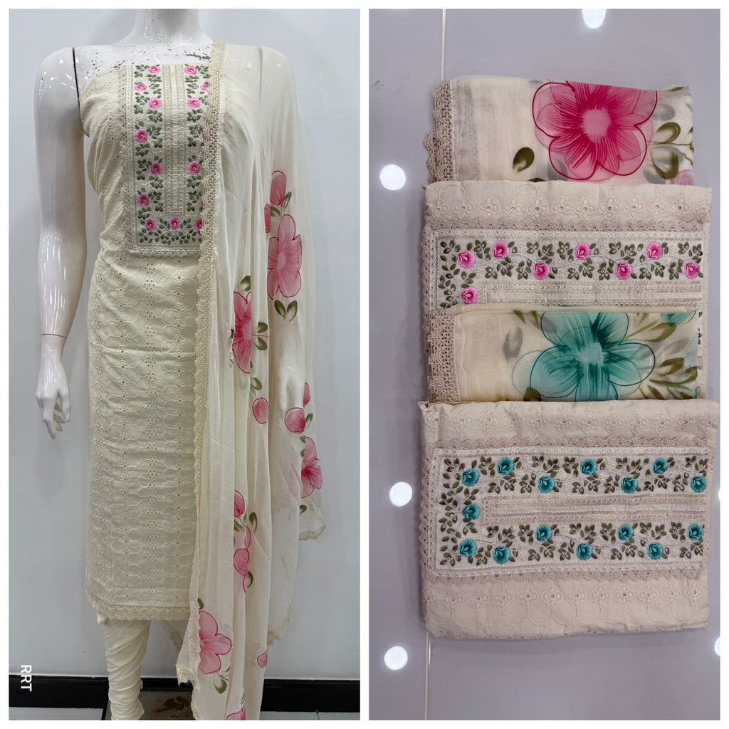 Cotton Hakoba Unstiched 3ps set RG940