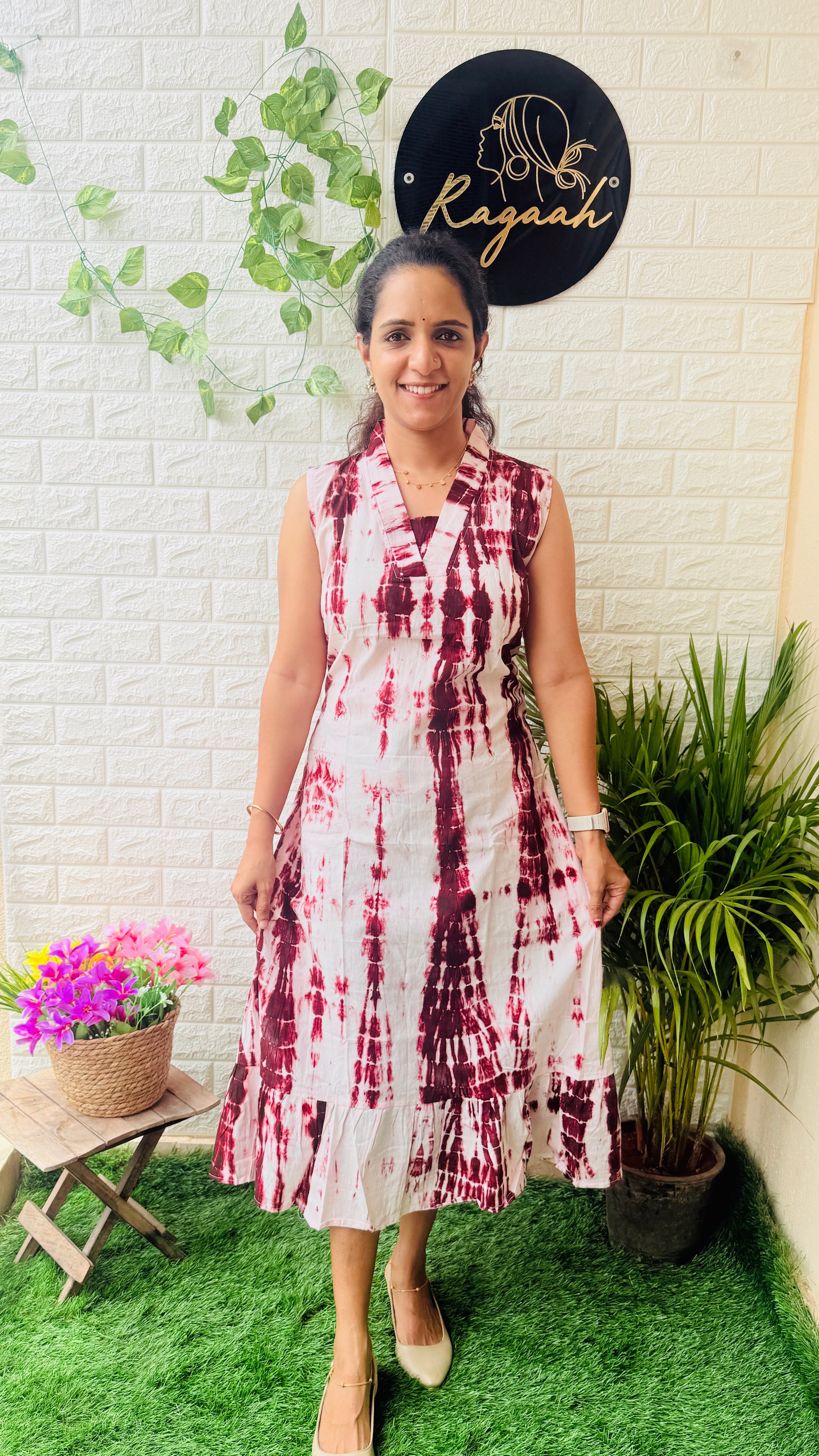 Tie & Dye Cotton Frock RG961