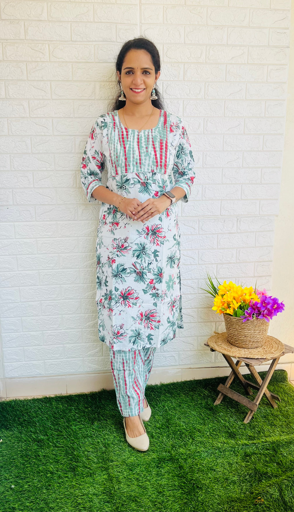 Cotton kurta pant set RG520