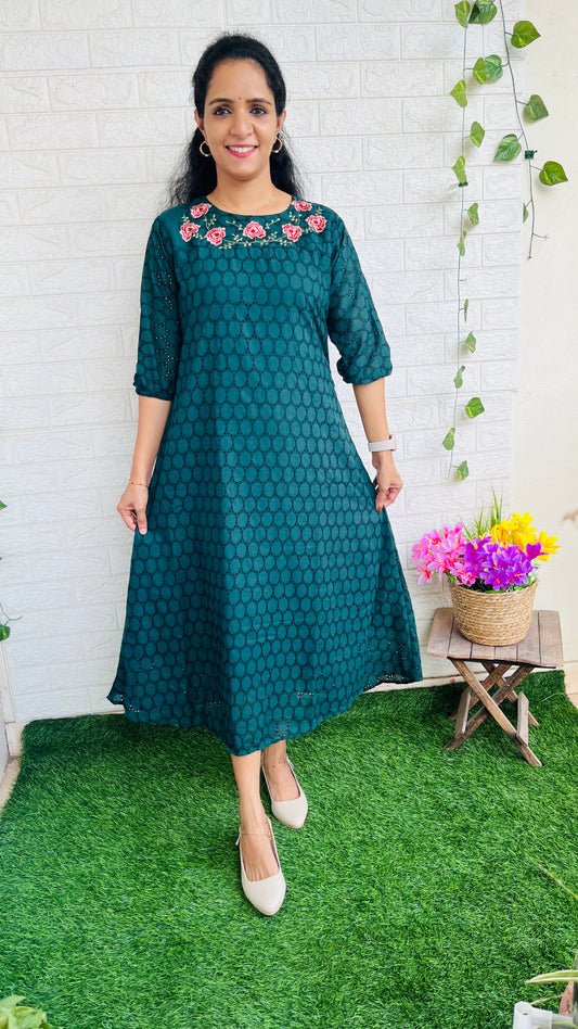 Hakoba Aline Kurti Green