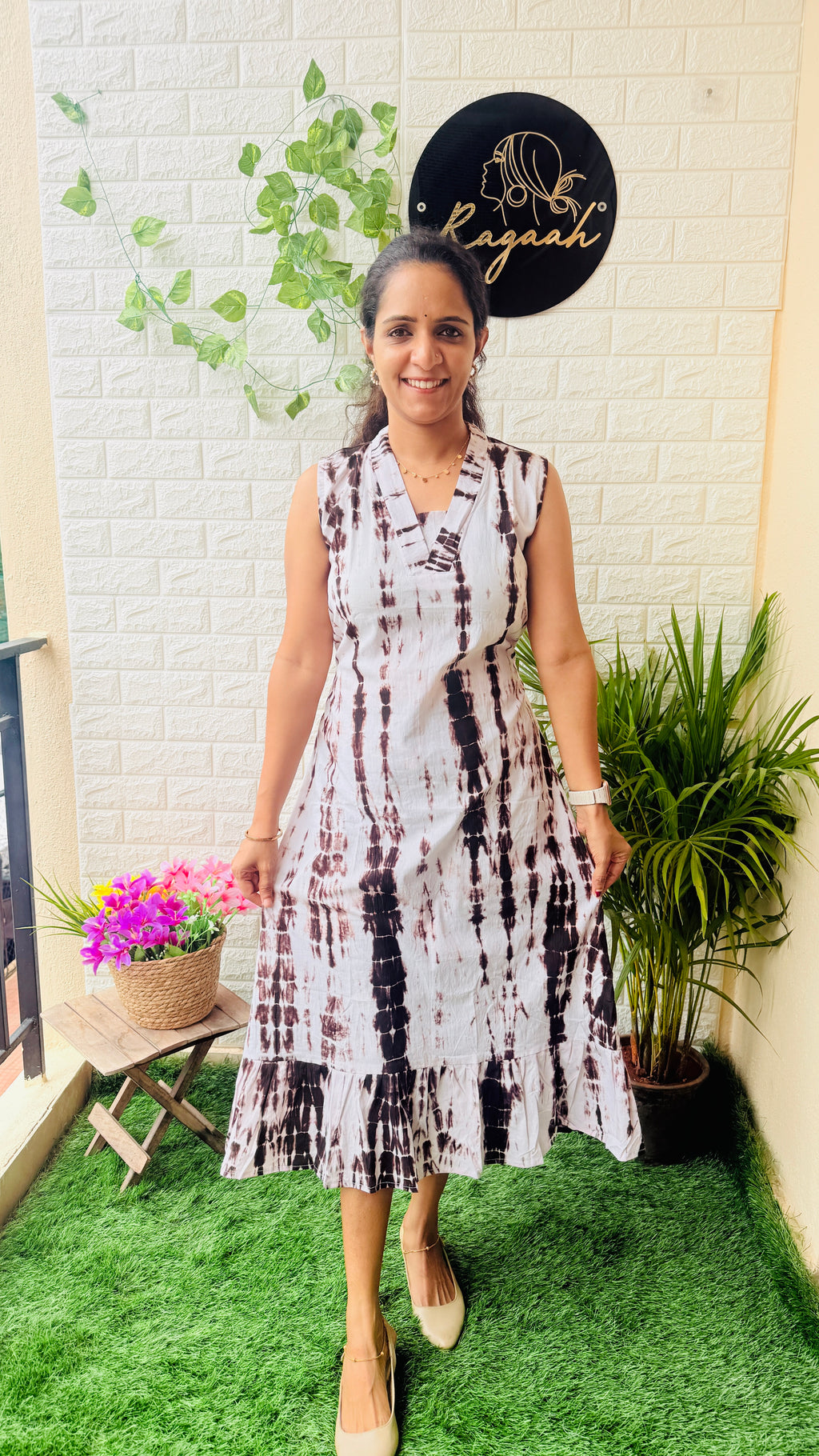 Tie & Dye Cotton Frock RG961