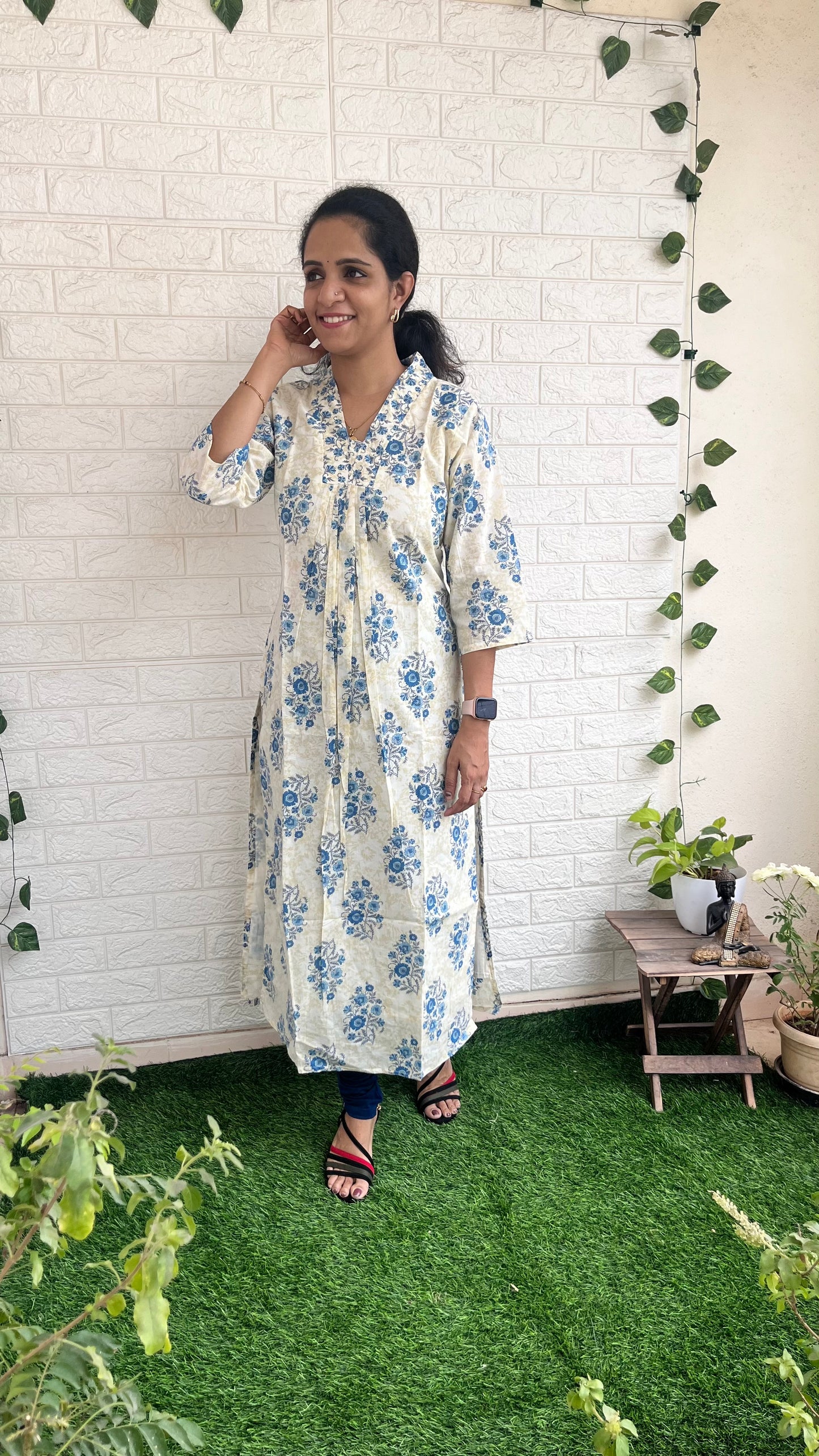 Jaipur Printed Cotton Straight Kurti