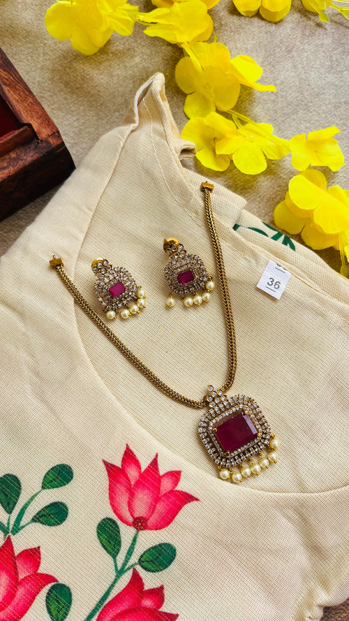 AD Stone Attigai Pink RJ30