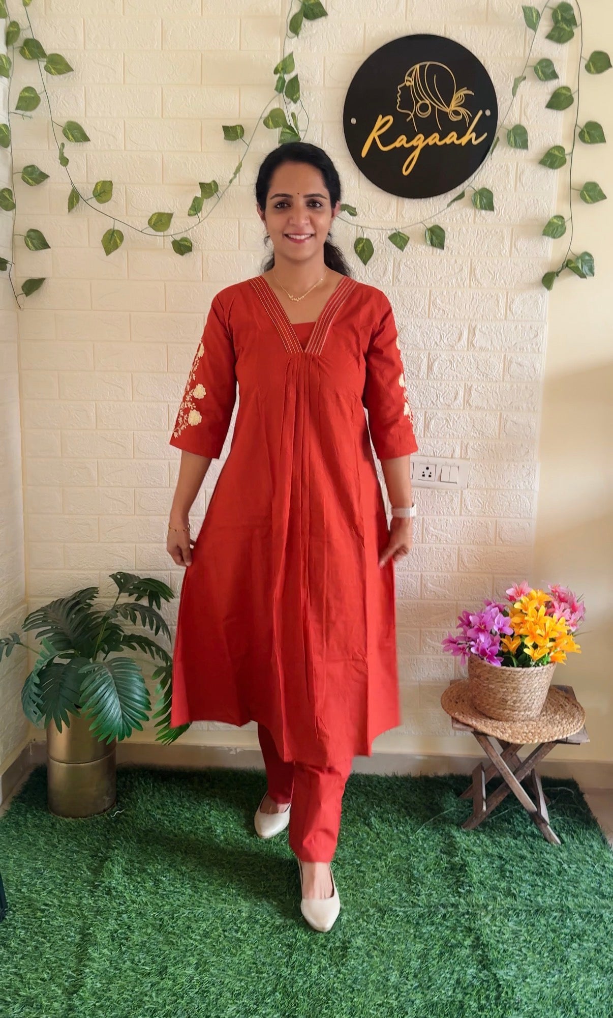 Beautiful Cotton Embroidery Cord Set RG910