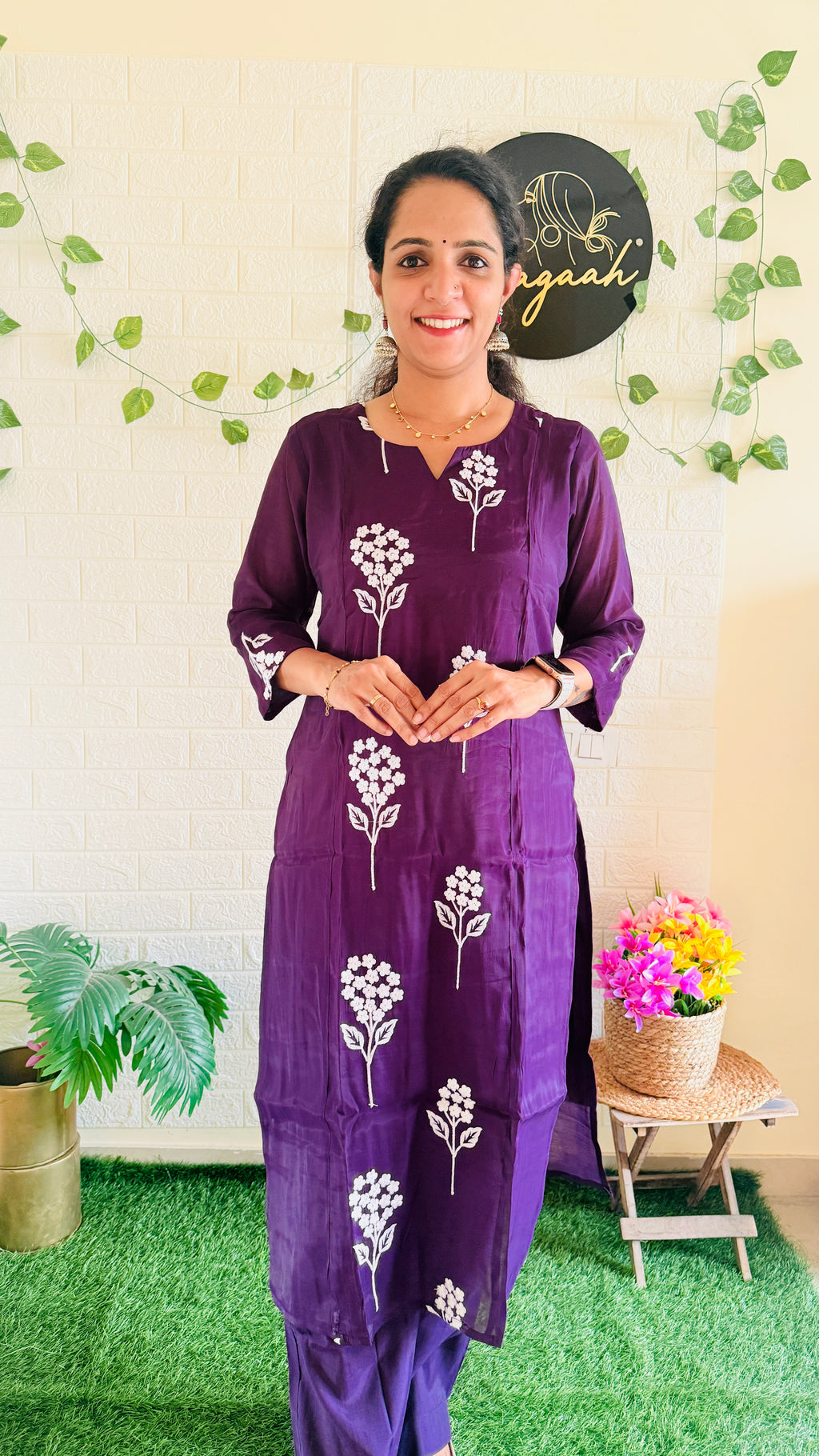 Beautiful Mul Chandheri Cord Set RG914