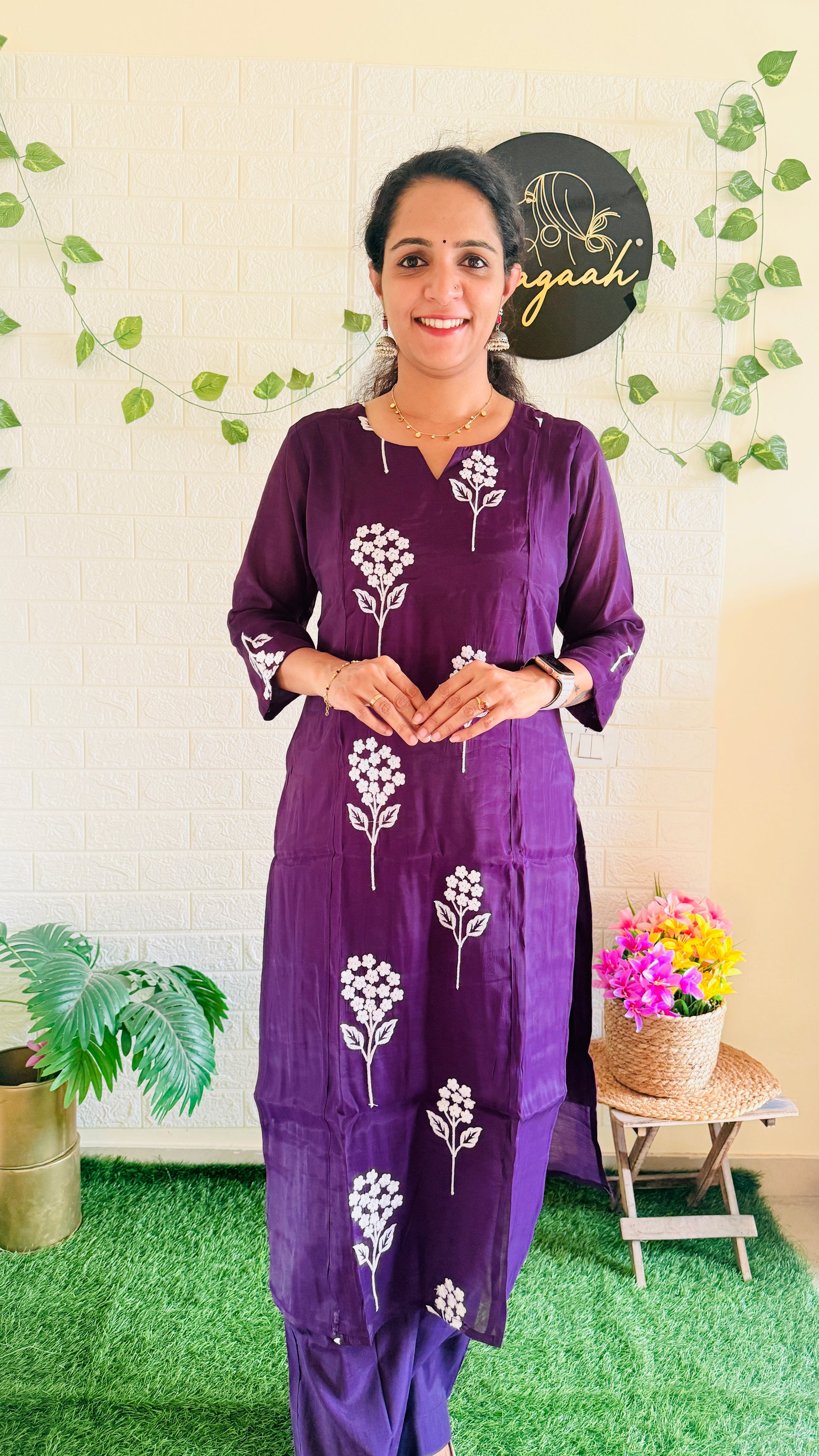 Beautiful Mul Chandheri Cord Set RG914