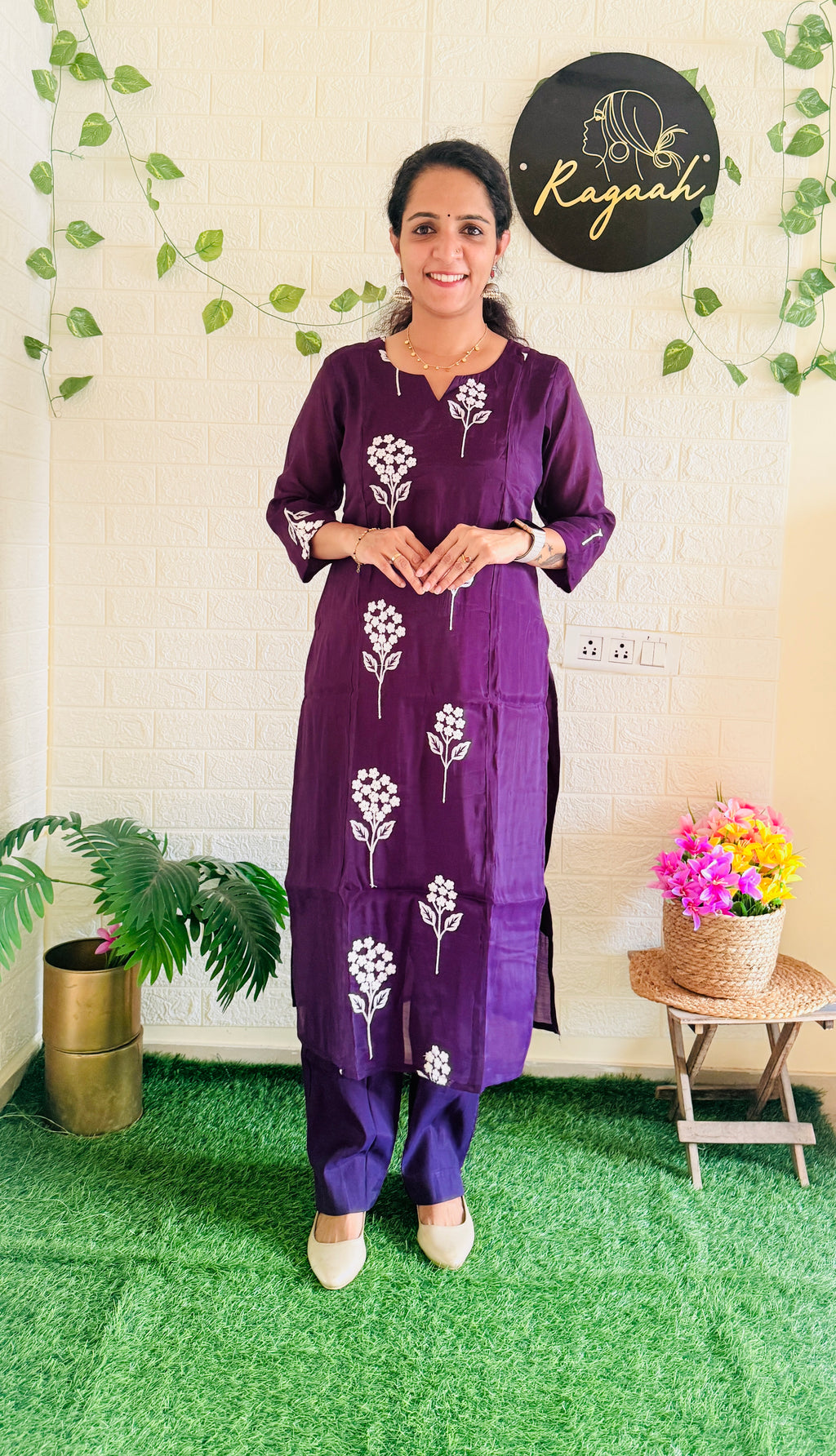 Beautiful Mul Chandheri Cord Set RG914