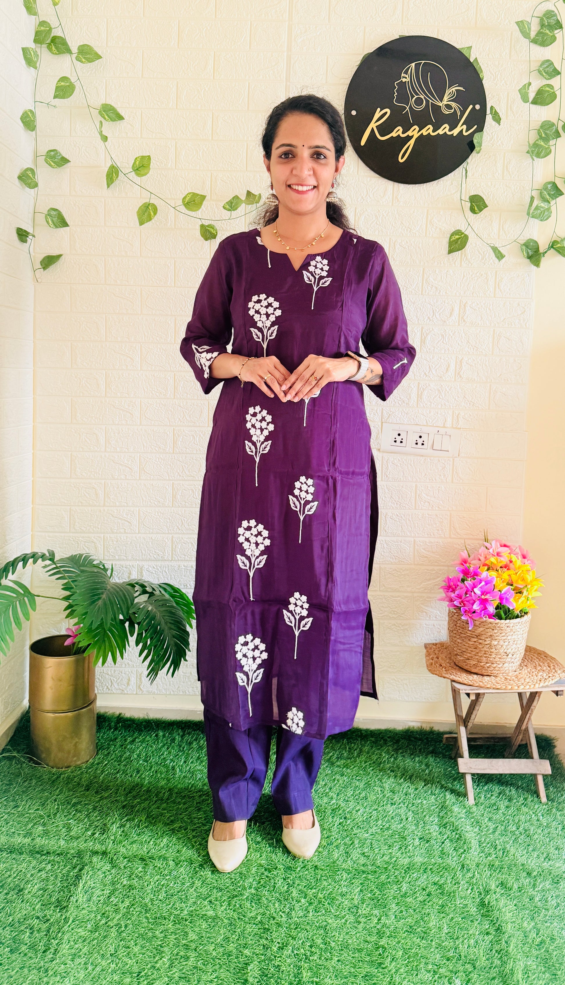 Beautiful Mul Chandheri Cord Set RG914