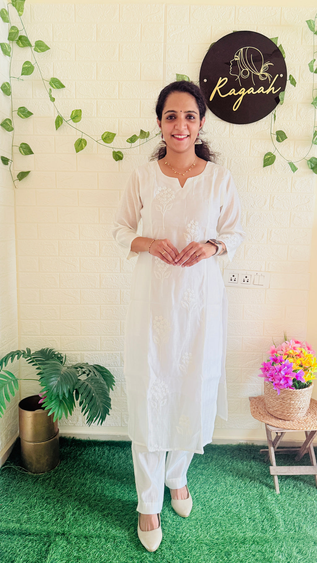 Beautiful Mul Chandheri Cord Set RG914