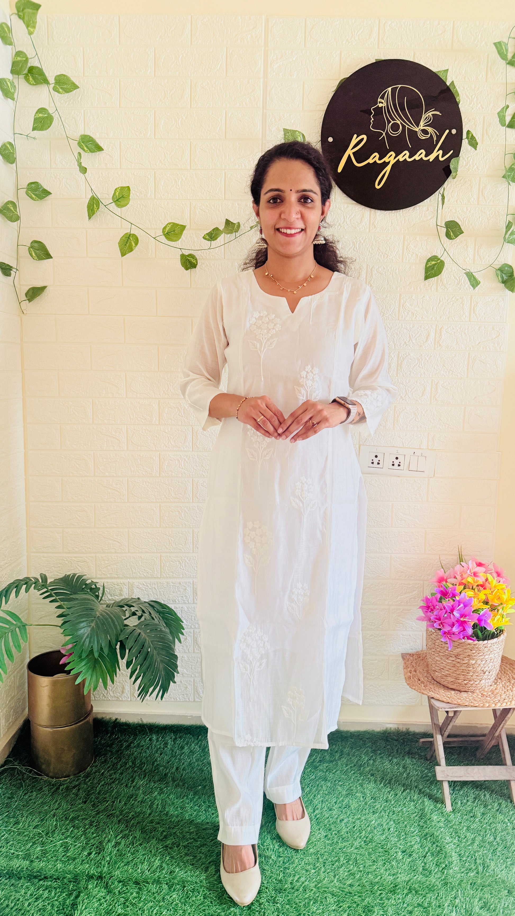 Beautiful Mul Chandheri Cord Set RG914