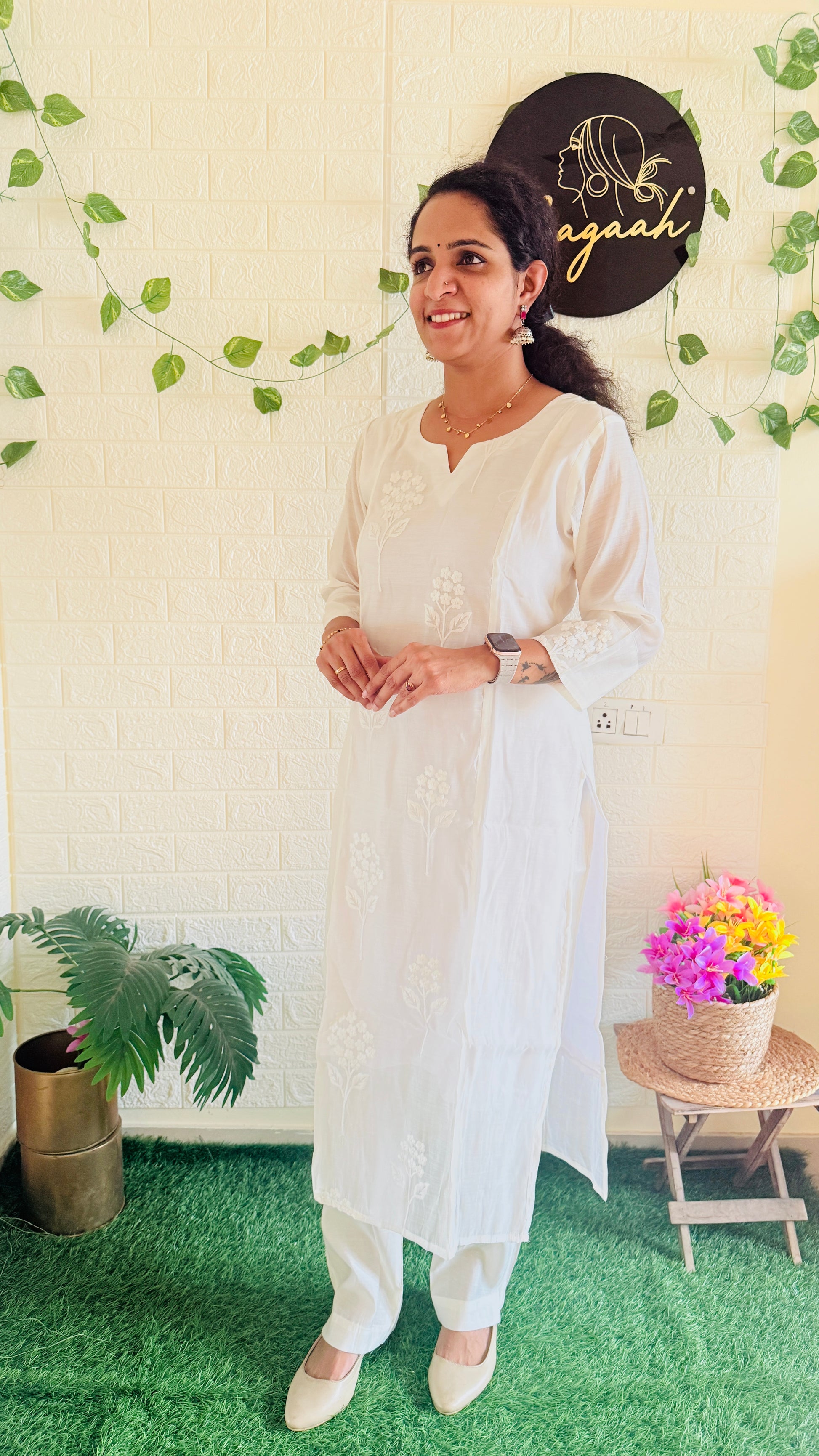 Beautiful Mul Chandheri Cord Set RG914