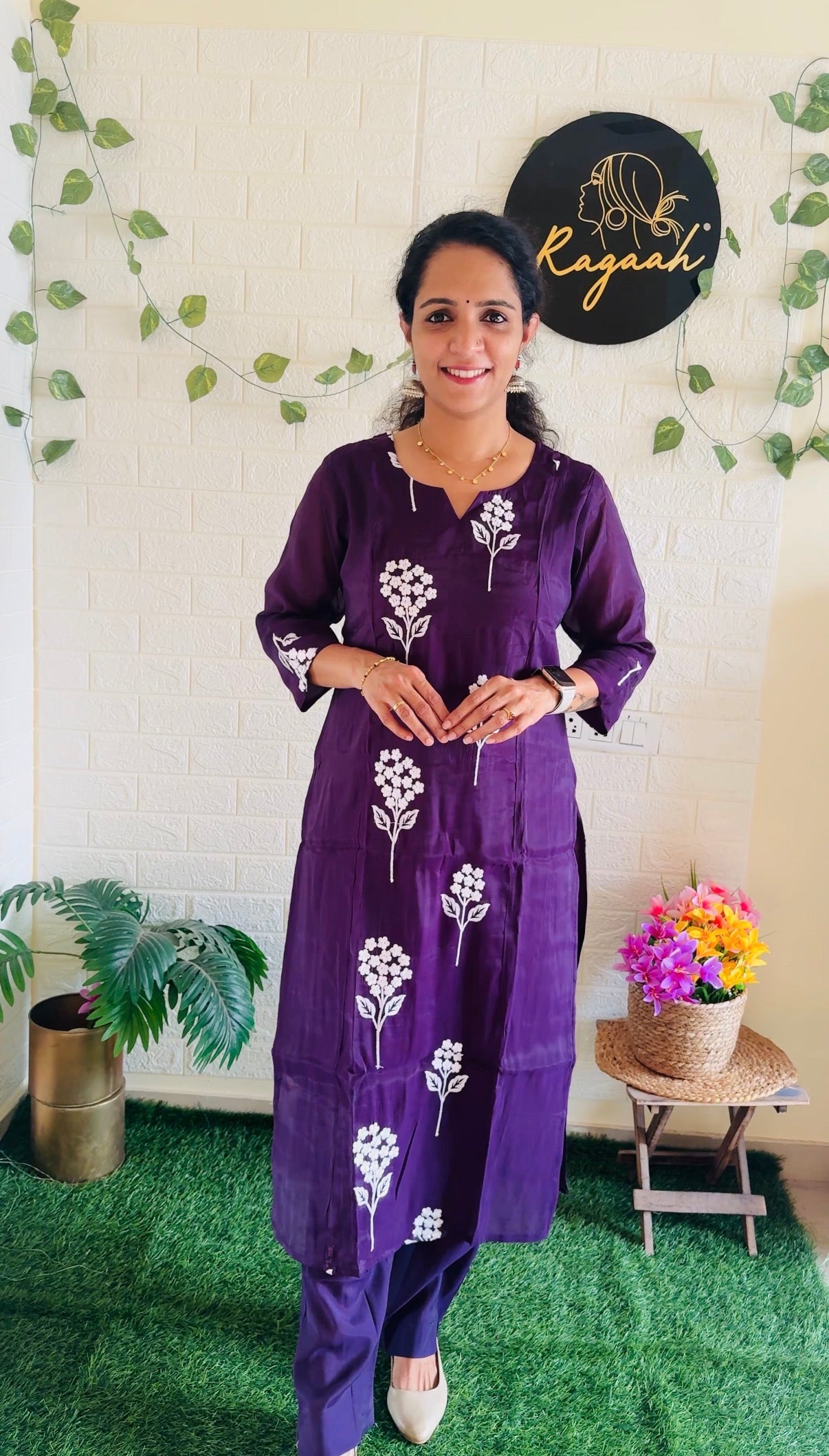 Beautiful Mul Chandheri Cord Set RG914