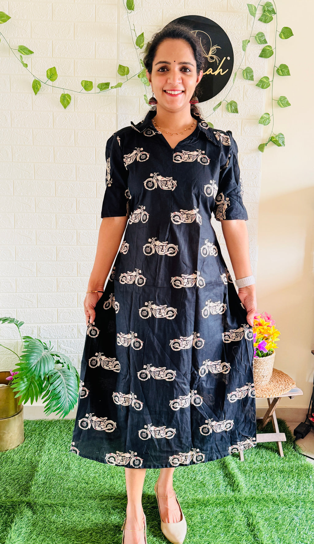 Feeding Wheelic Printed Cotton Frock RG916