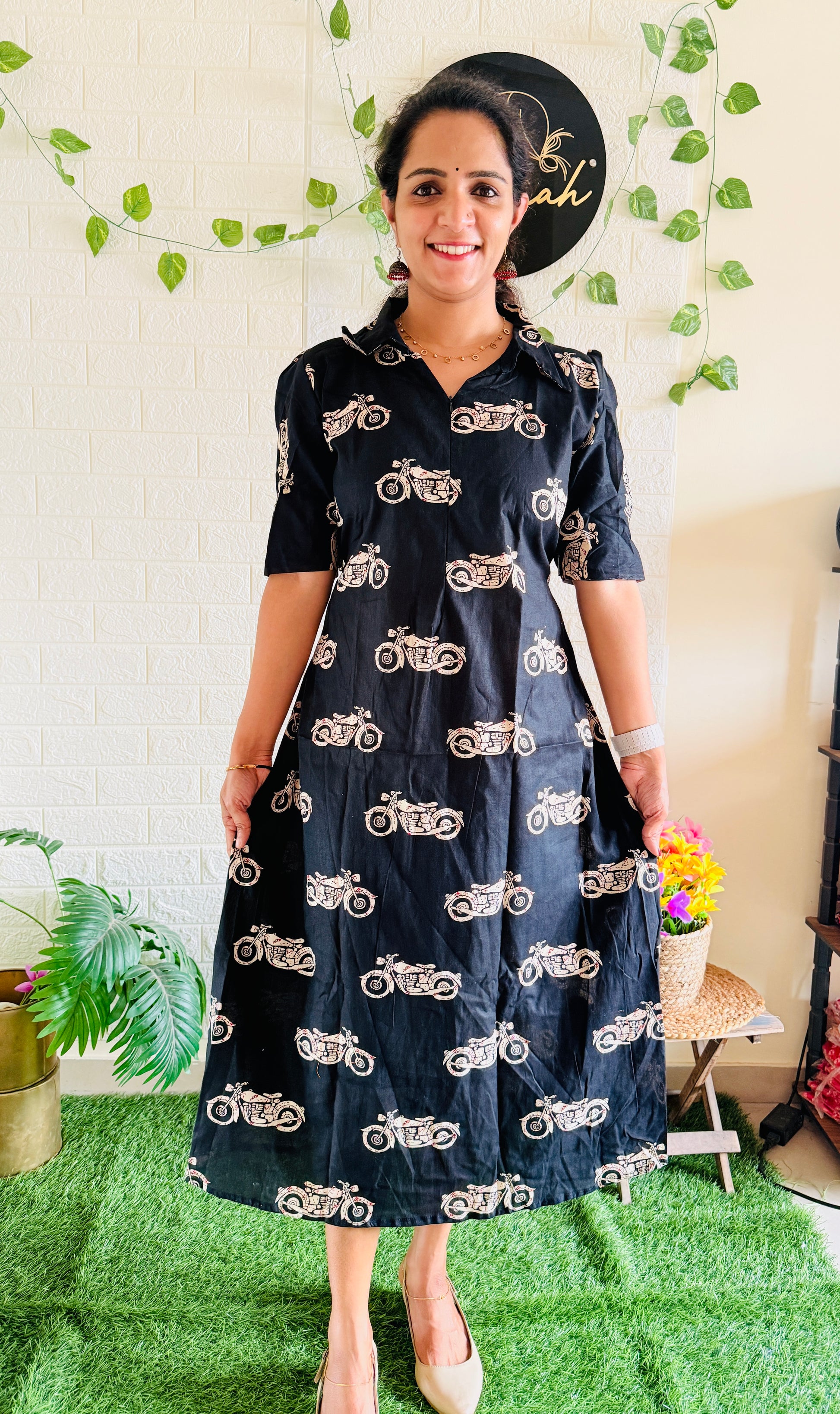 Feeding Wheelic Printed Cotton Frock RG916