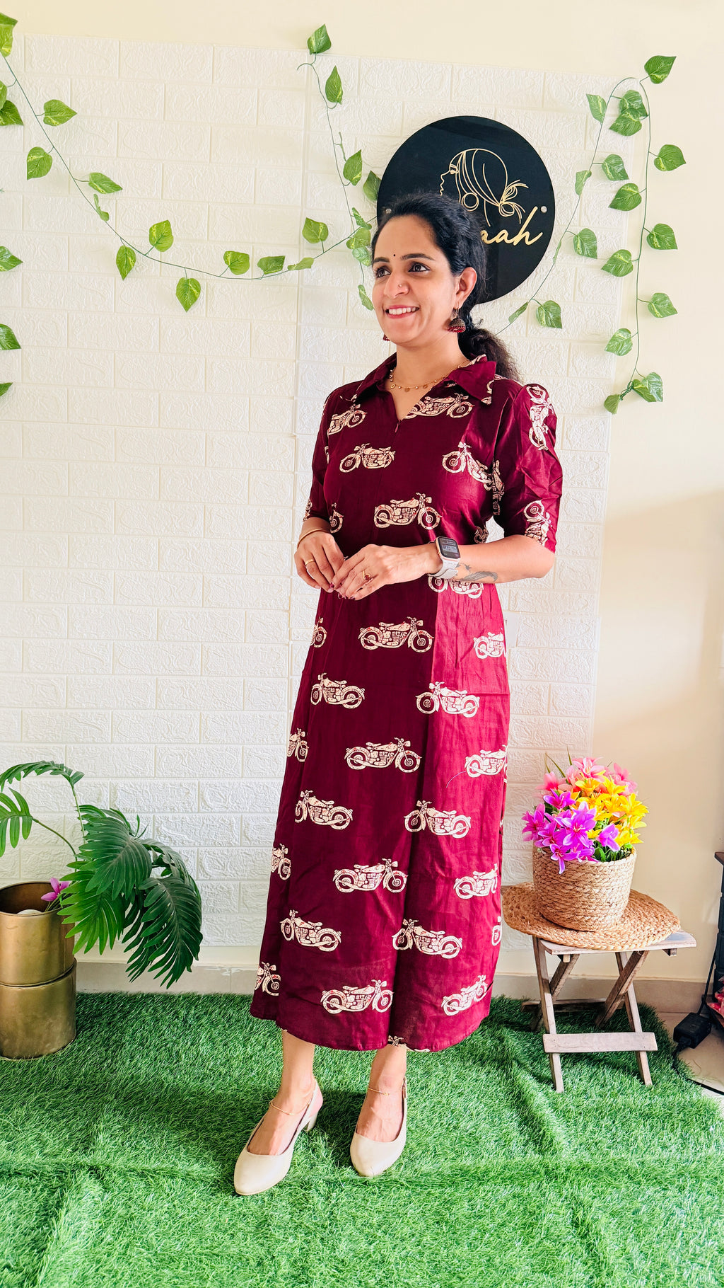 Feeding Wheelic Printed Cotton Frock RG916