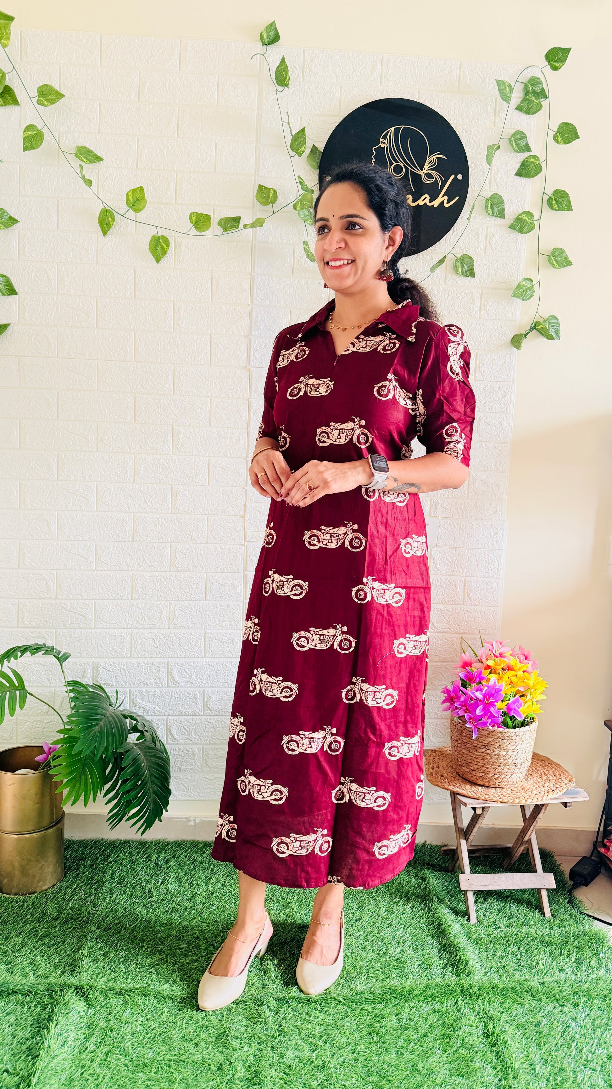 Feeding Wheelic Printed Cotton Frock RG916