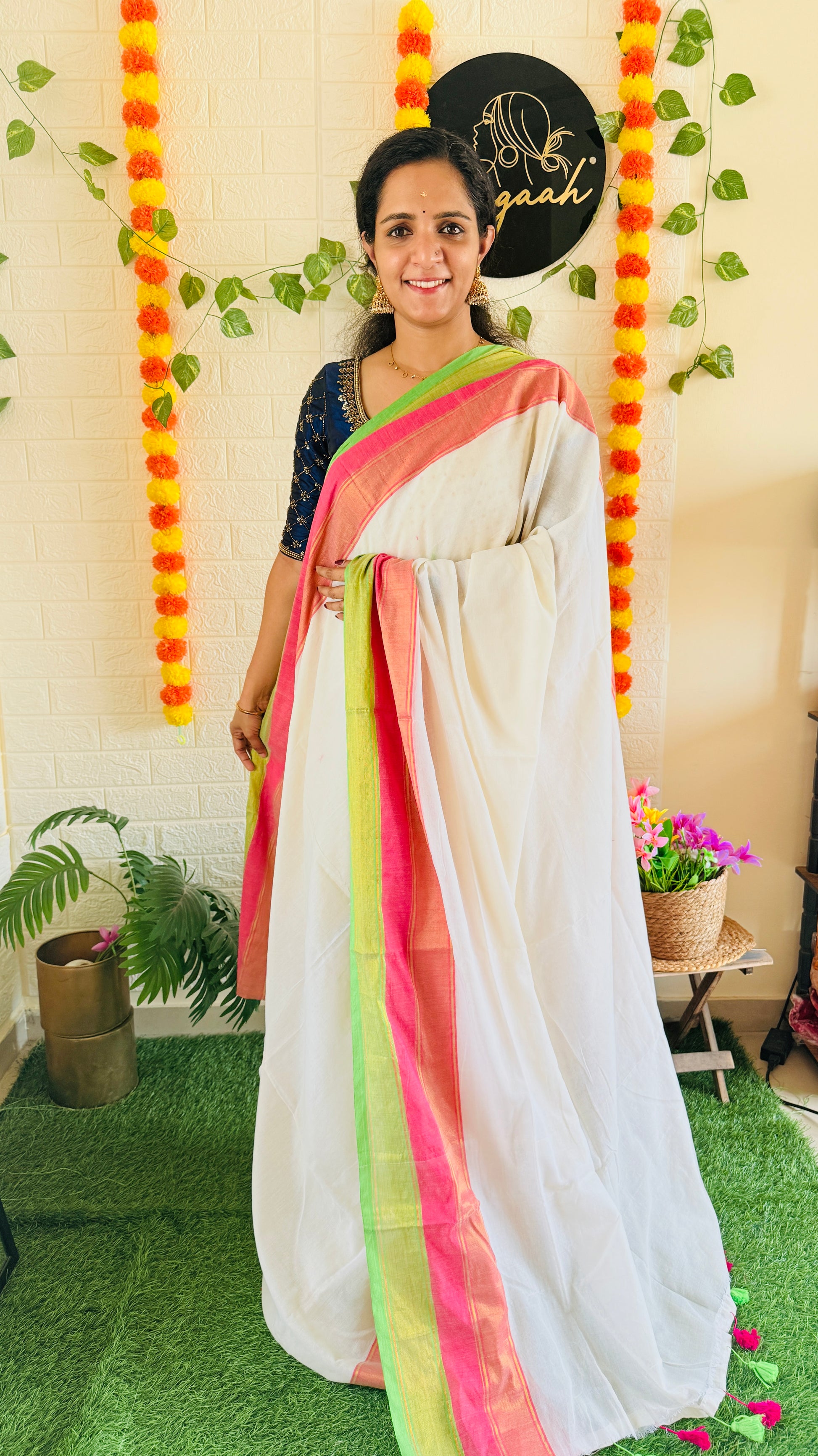 Chandra  Mul Cotton Sarees RG934