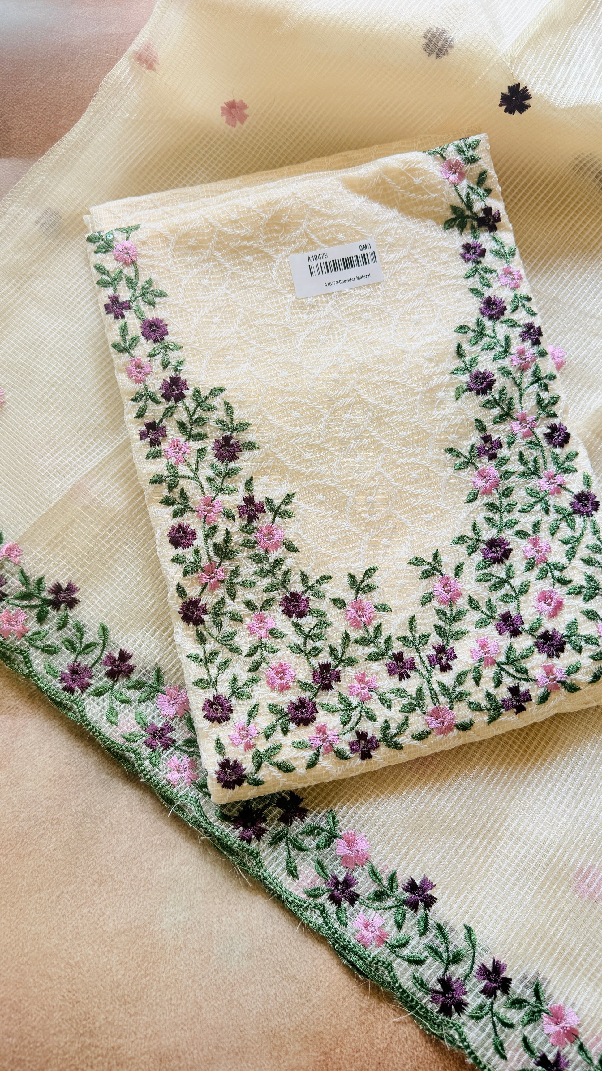 Phulkari Kotta Net Unstiched 3ps set RG935